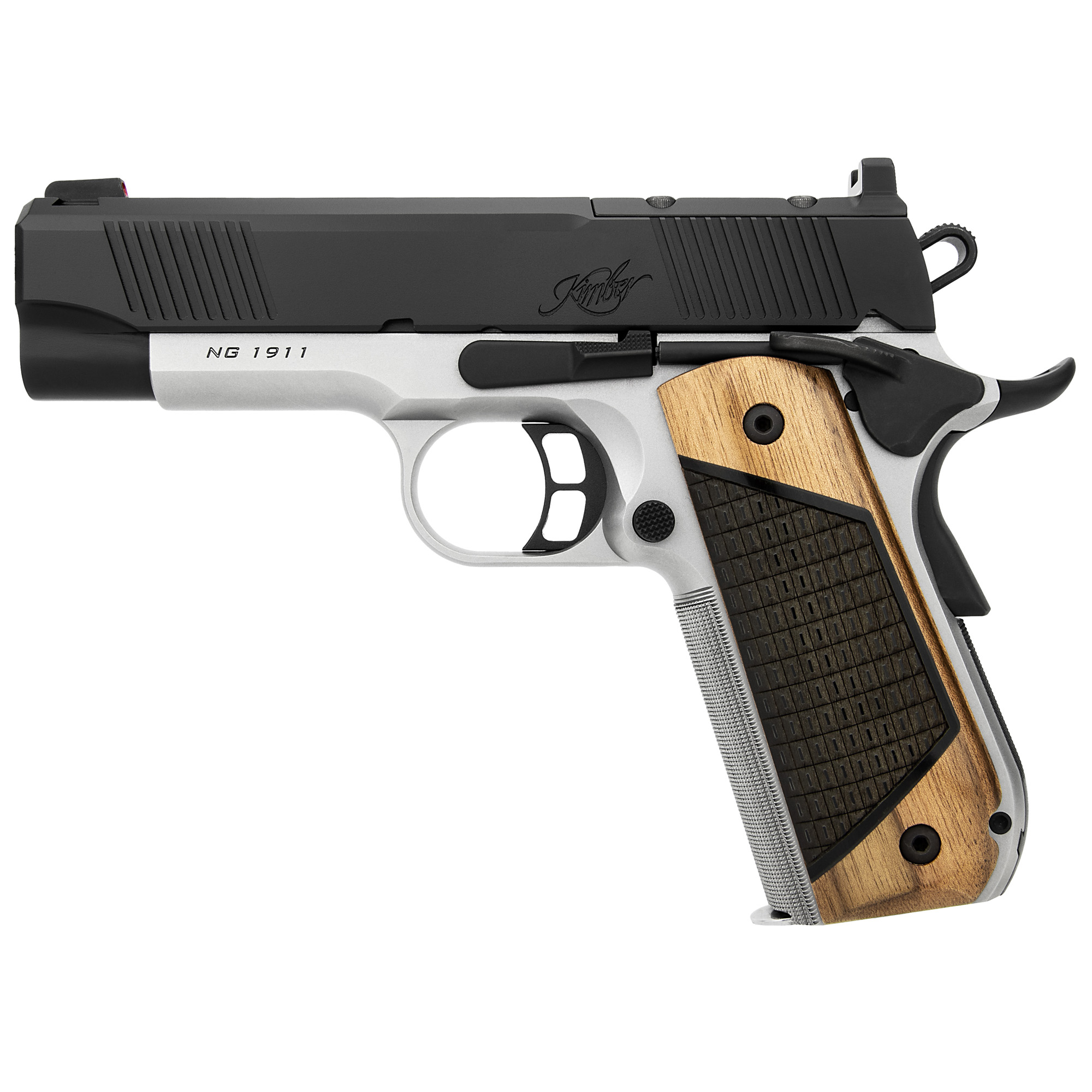 Kimber Two-Tone Next Gen Pro OR Pistol 45 ACP 4in BLK/Matte Stainless w/Ambi Controls 7rd