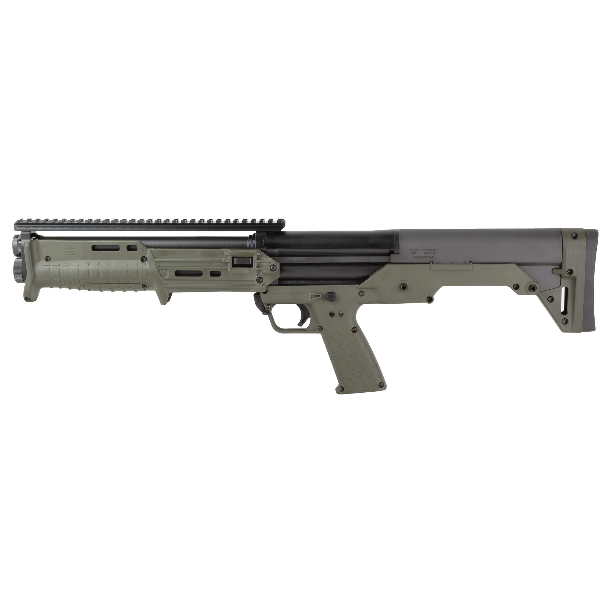 Kel-Tech KS7 Gen 2 Pump Shotgun 12ga 3 Chamber 7rd Capacity 18.5 Barrel Green
