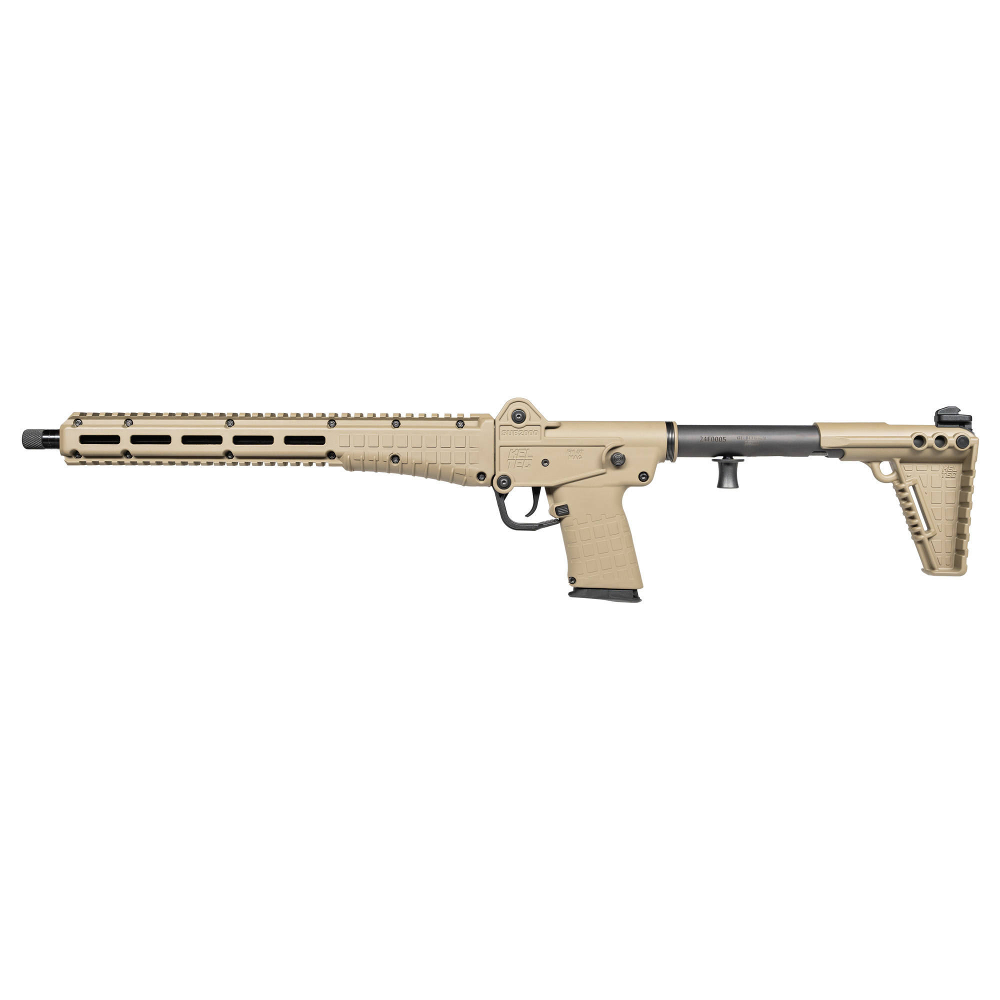 Kel-Tec SUB2K57TAN SUB2000 Gen3 5.7x28mm 20rd 16.15" Tan Polymer Stock - Kel-Tec - 5.7 x 28mm