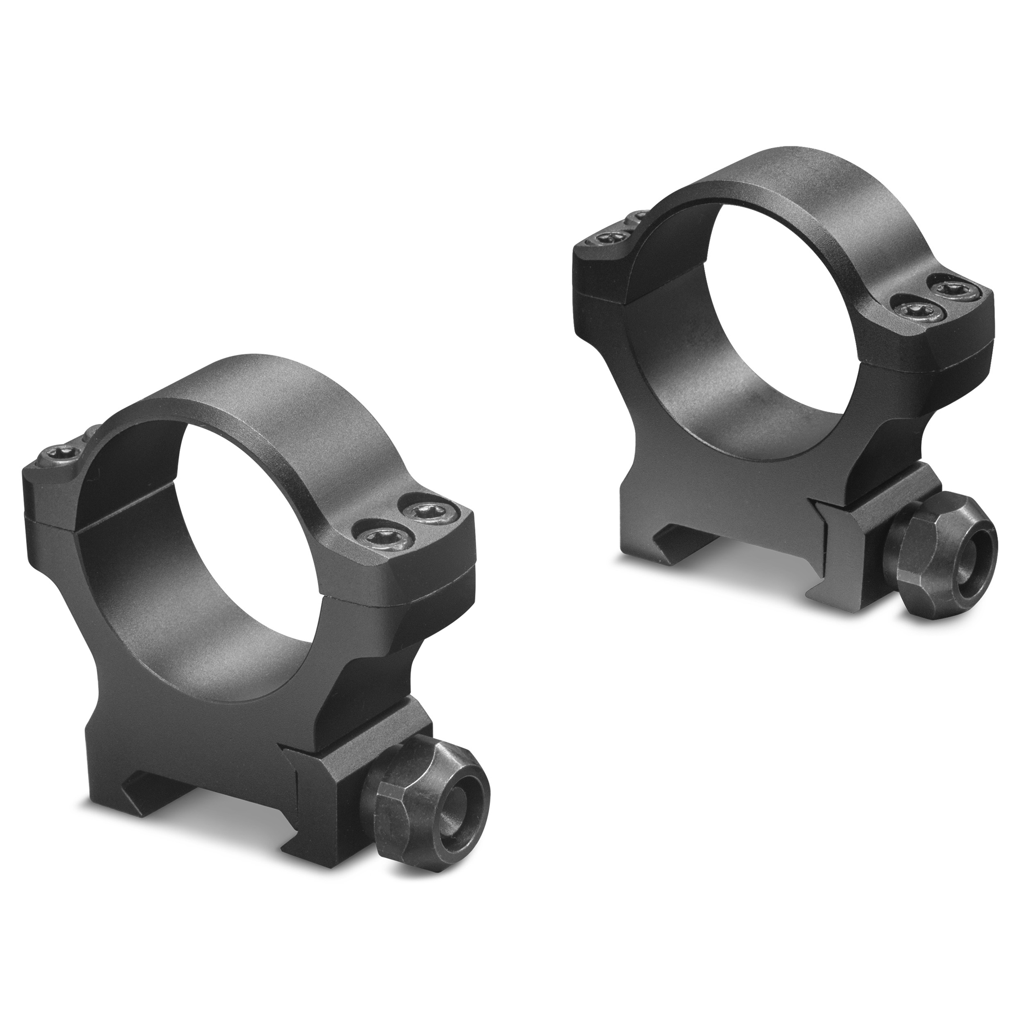 Leupold BackCountry 30mm Low Aluminum Cross-Slot Ring Set Matte Black