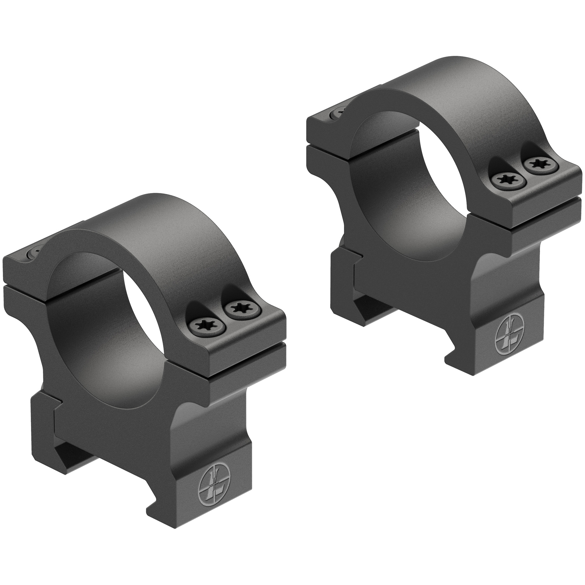 Leupold Open Range Cross Slot 1" Med Rings Matte Black 180944