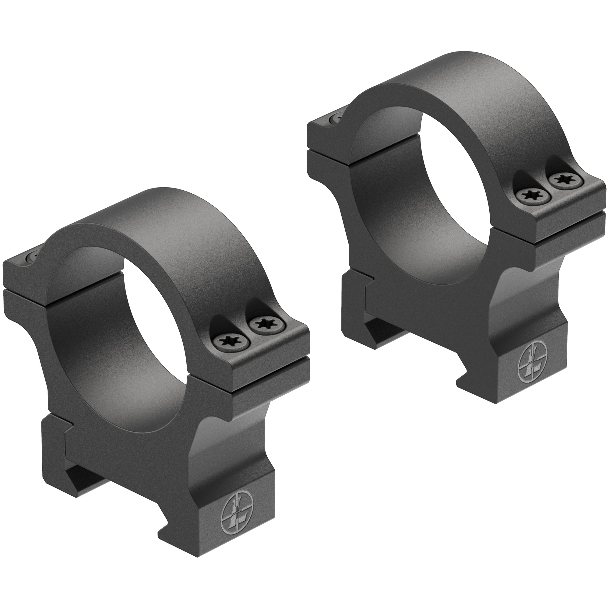 Leupold Open Range 30mm Scope Rings Cross-Slot Med Matte Blk