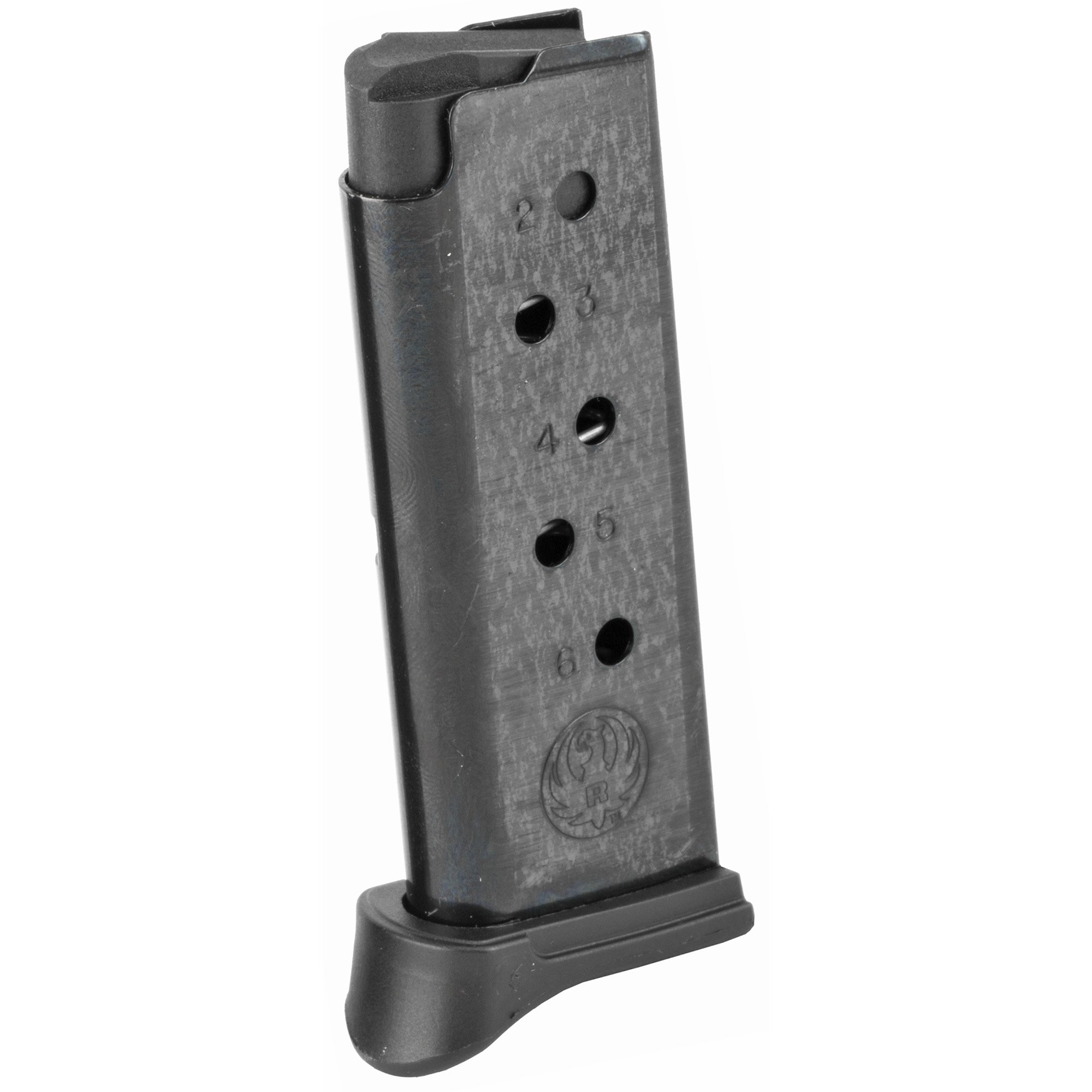 Ruger Magazine 380 ACP 6Rd Blue with Finger Rest Fits LCP 90333 - Ruger - 380 ACP