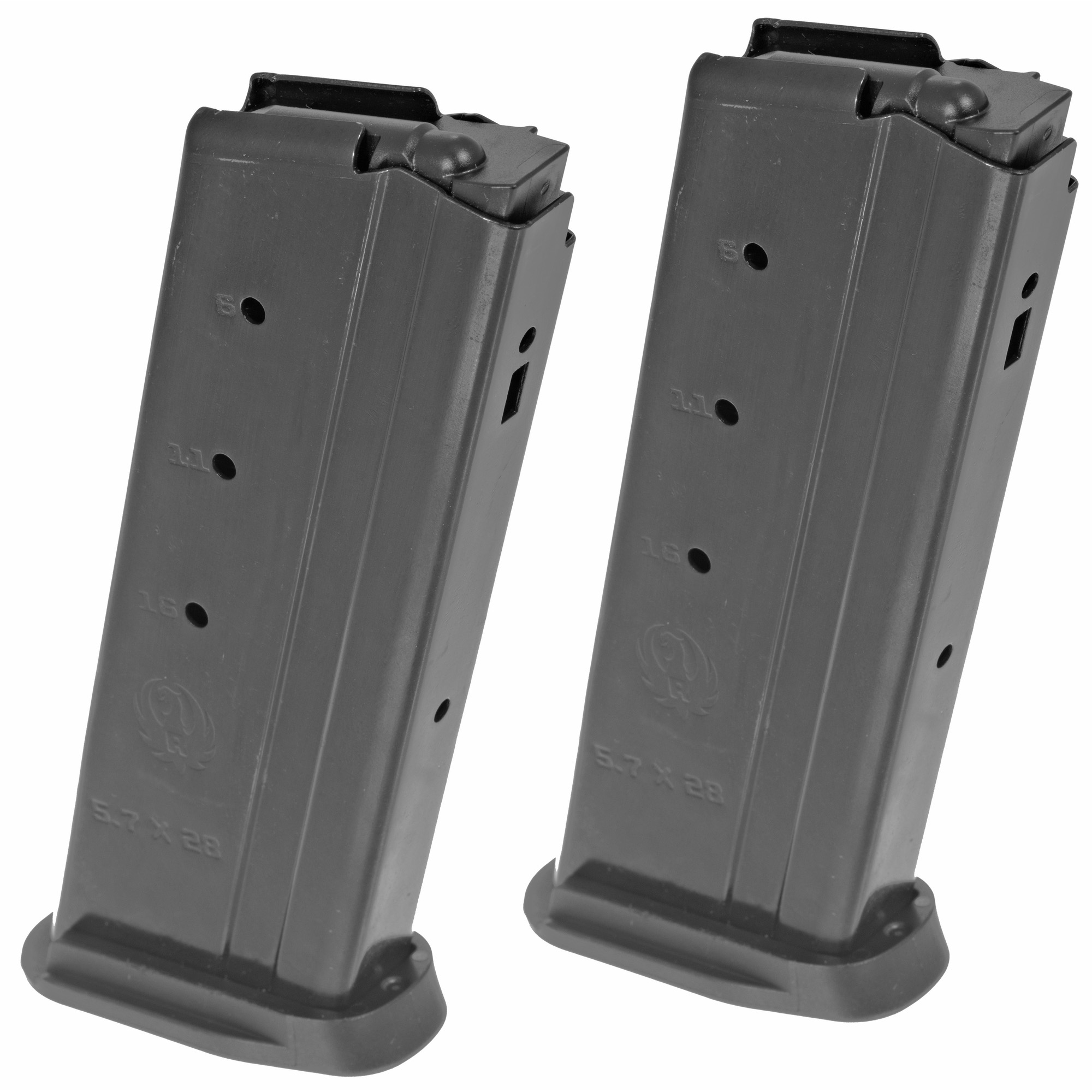 Ruger-57 Factory Magazine 5.7x28mm 20 Rounds Matte Black 2 Pack