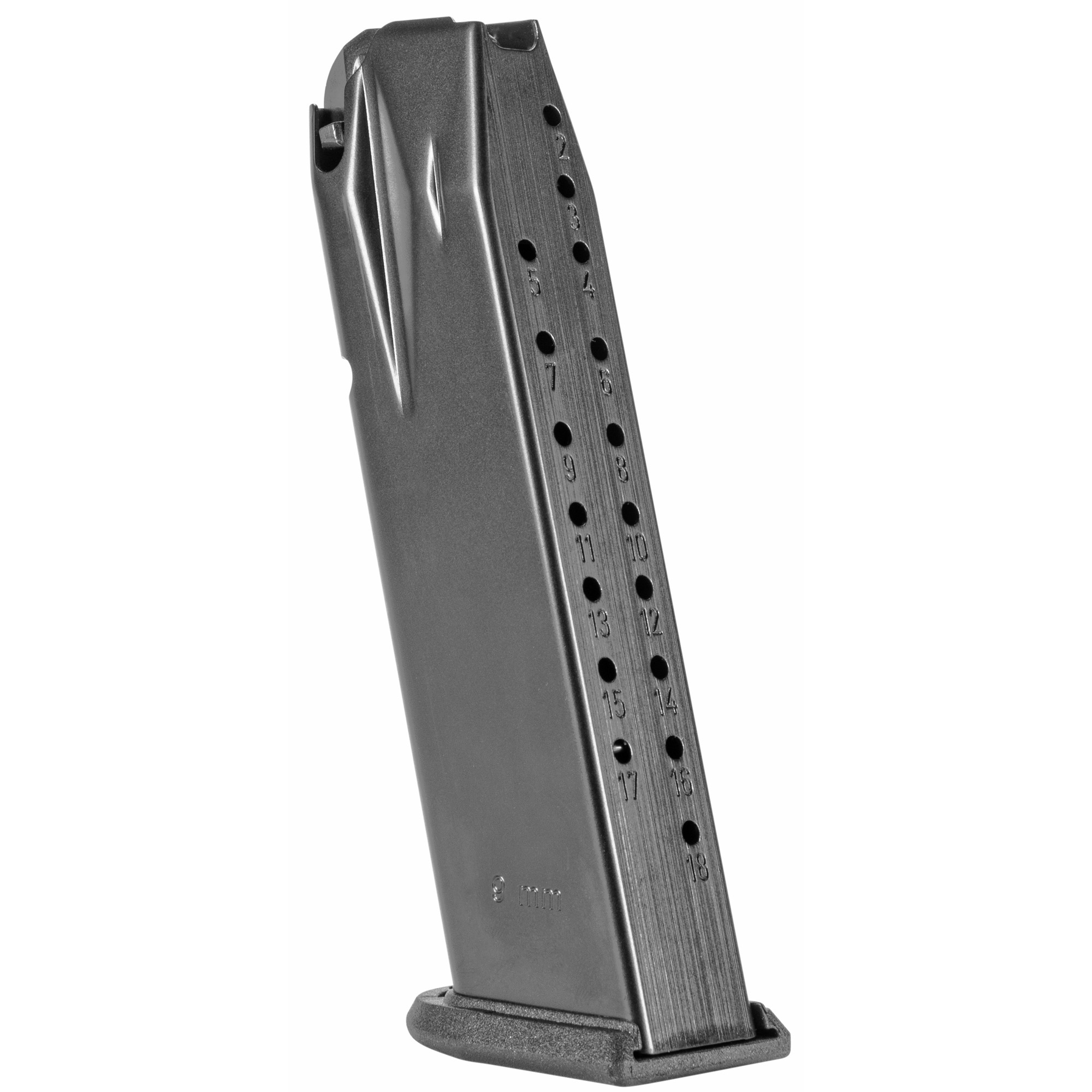 Walther Arms 2856891 PDP Detachable Magazine, 18-Round Capacity, 9mm, Durable Polymer, Black - Walther - 9MM