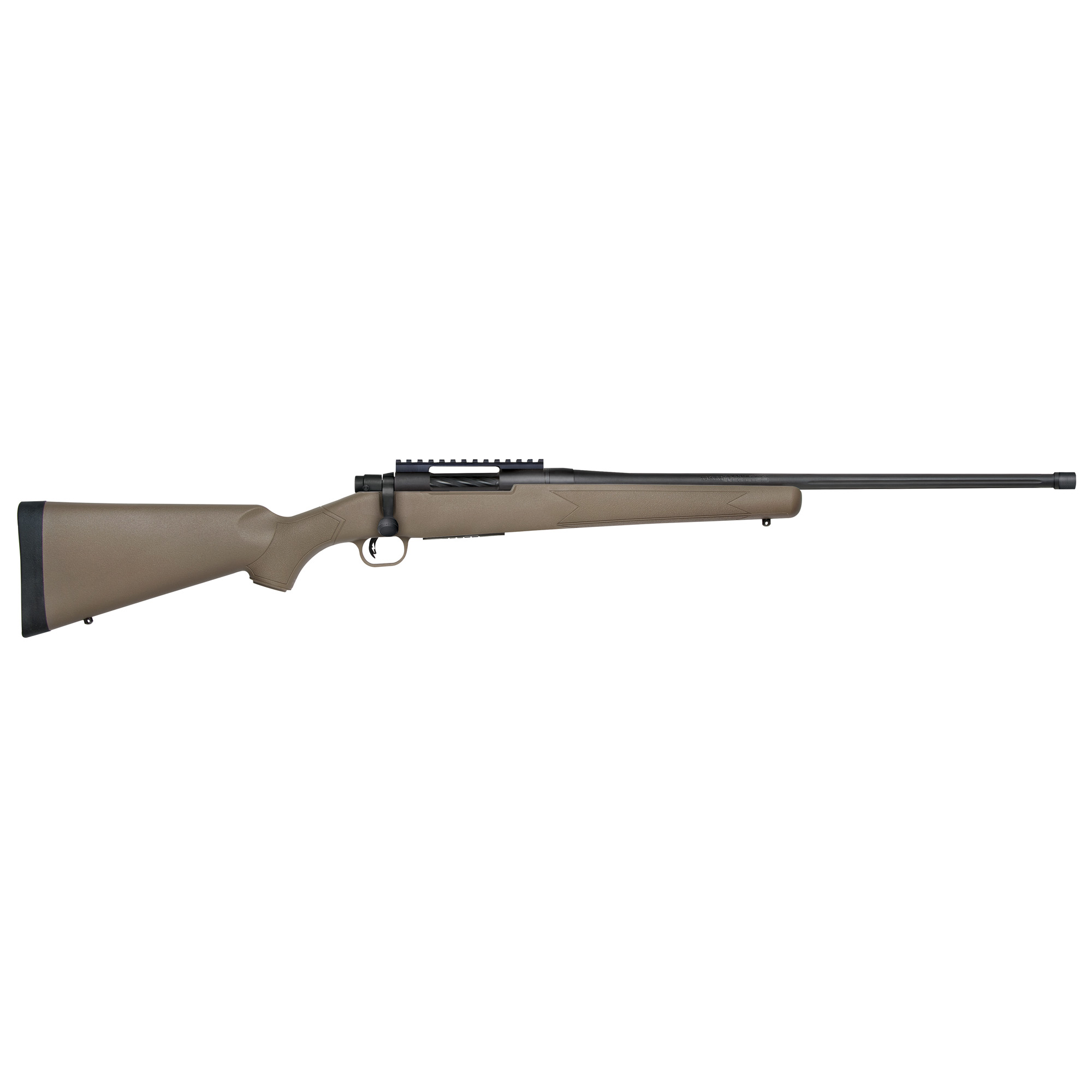 Mossberg Patriot Predator 308 Win Caliber 5+1 Capacity 22" Threaded/Fluted Barrel Matte Blued Metal Finish Flat Dark Earth Synthetic Stock Right Hand Full Size - Mossberg - 308 Win