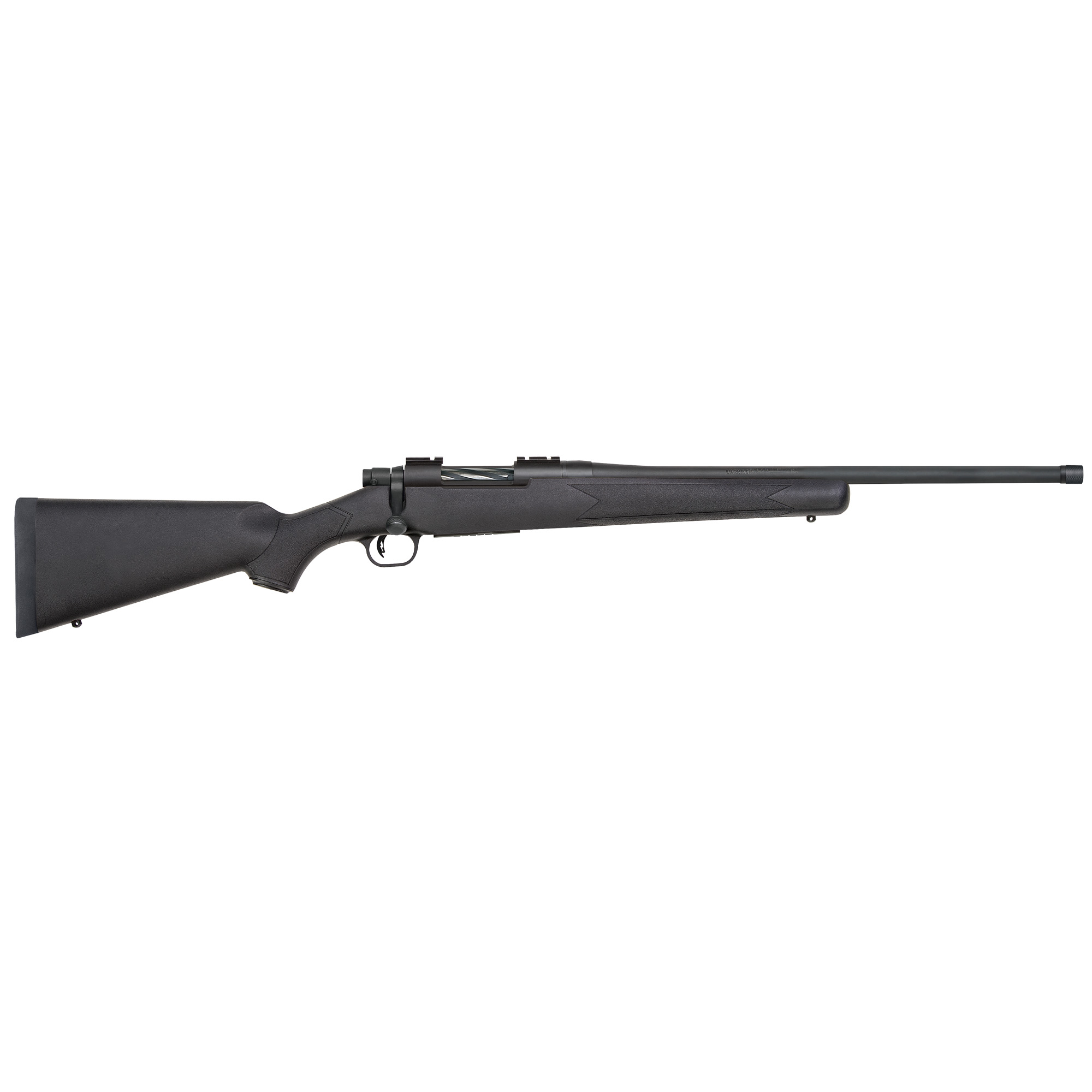 Mossberg Patriot 28013 450 Bushmaster 4+1 20" Threaded/Fluted Barrel Matte Blued Metal Finish Synthetic Stock Adjustable LBA Trigger - Mossberg - 450 Bushmaster
