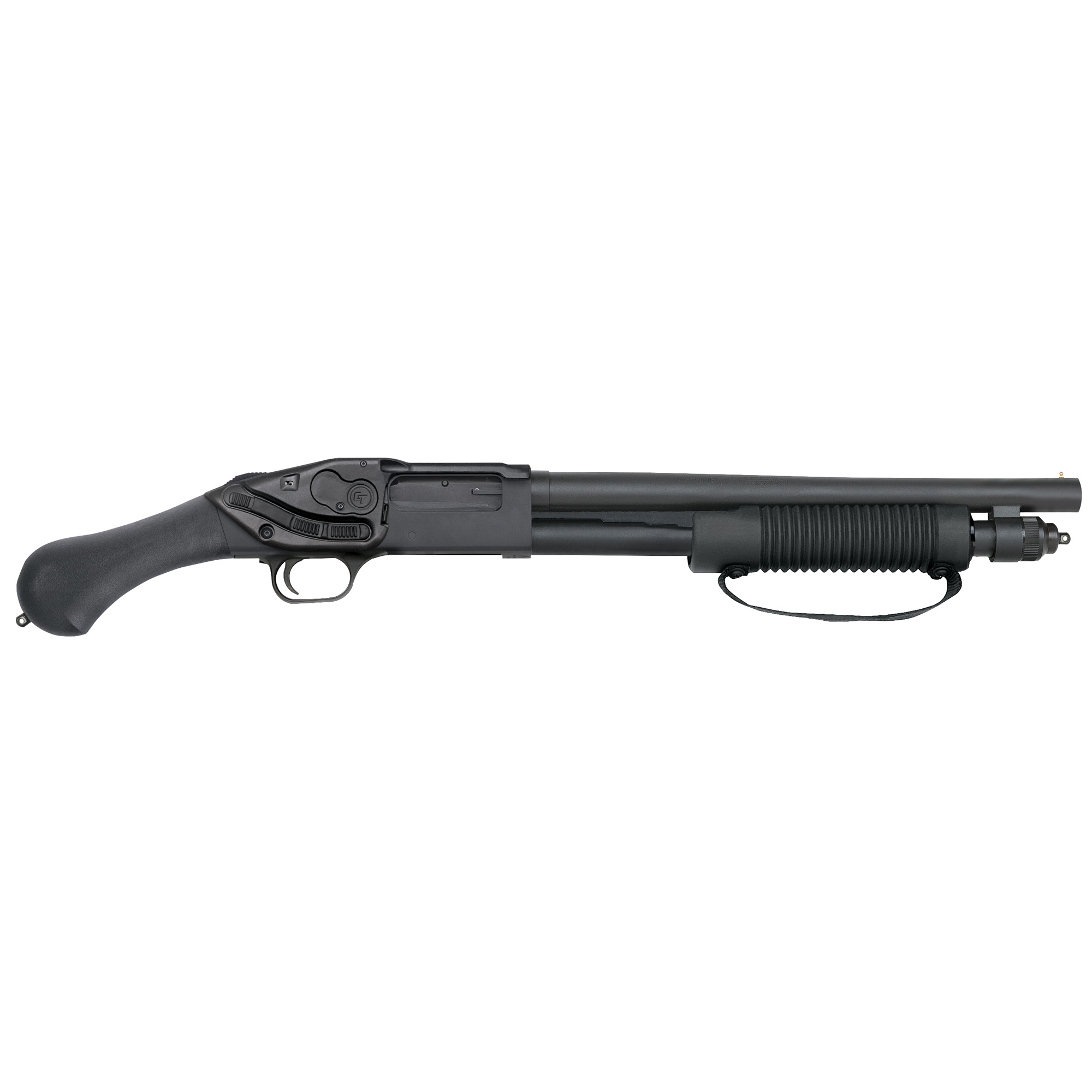 Mossberg 590 Shockwave 12Ga 14.3in 6rd Pump-Action Shotgun w/Laser Saddle - Mossberg - 12 Gauge