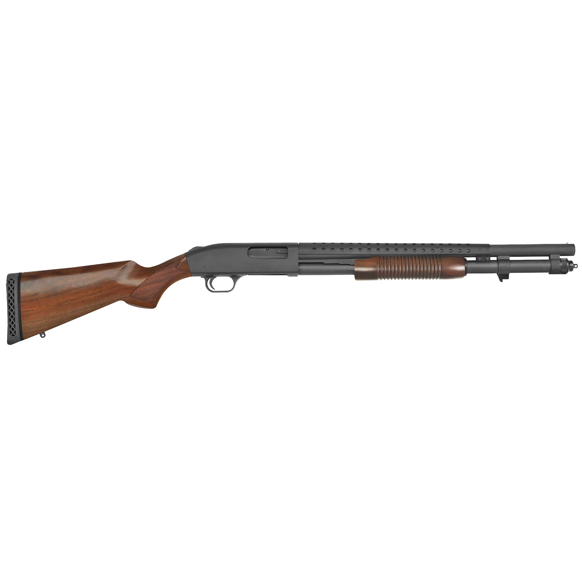 Mossberg 590 Retrograde 12GA 20.75in. Barrel 8rd Wood Stock & Forend ... - Mossberg - 12 Gauge