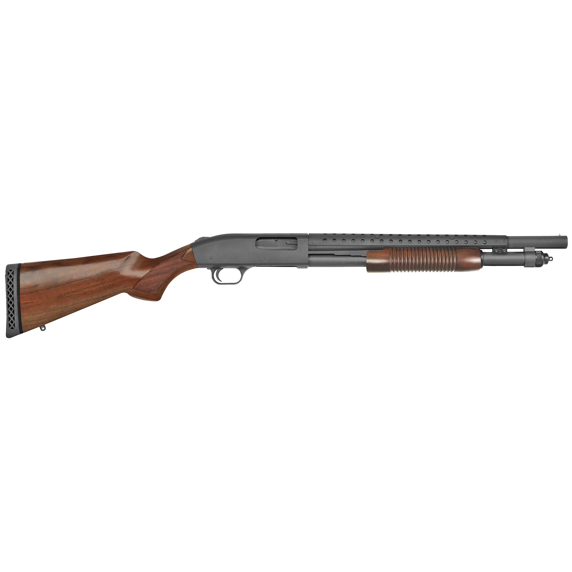 Mossberg 590 Tactical Retrograde 12Ga 18.5in 7rd Wood Stock Shotgun (52151) - Mossberg - 12 Gauge