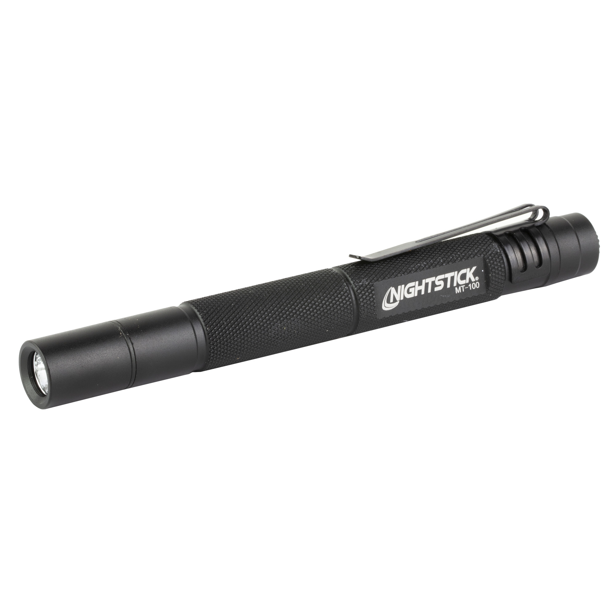 Bayco MT-100 Flashlight 100 Lumens 5.4 in Black Aluminum 2 AAA Batteries