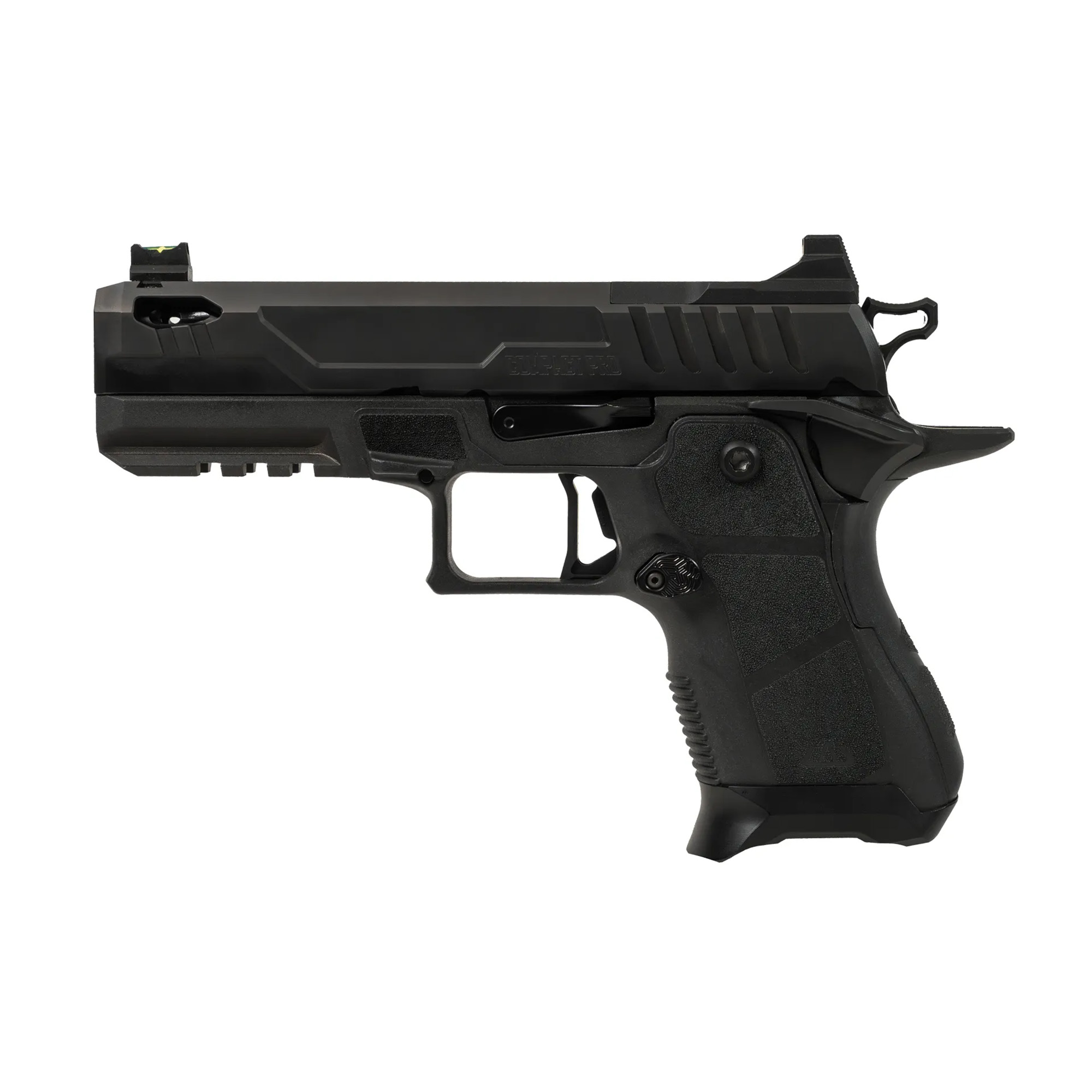 Oa Defense 2311 Pro Compact Frame 9mm Luger 15+1 4.25" DLC Black Steel Optic Ready/Serrated Slide, Black Aluminum Frame w/Picatinny Rail, Black Polymer Grip, Ambidextrous