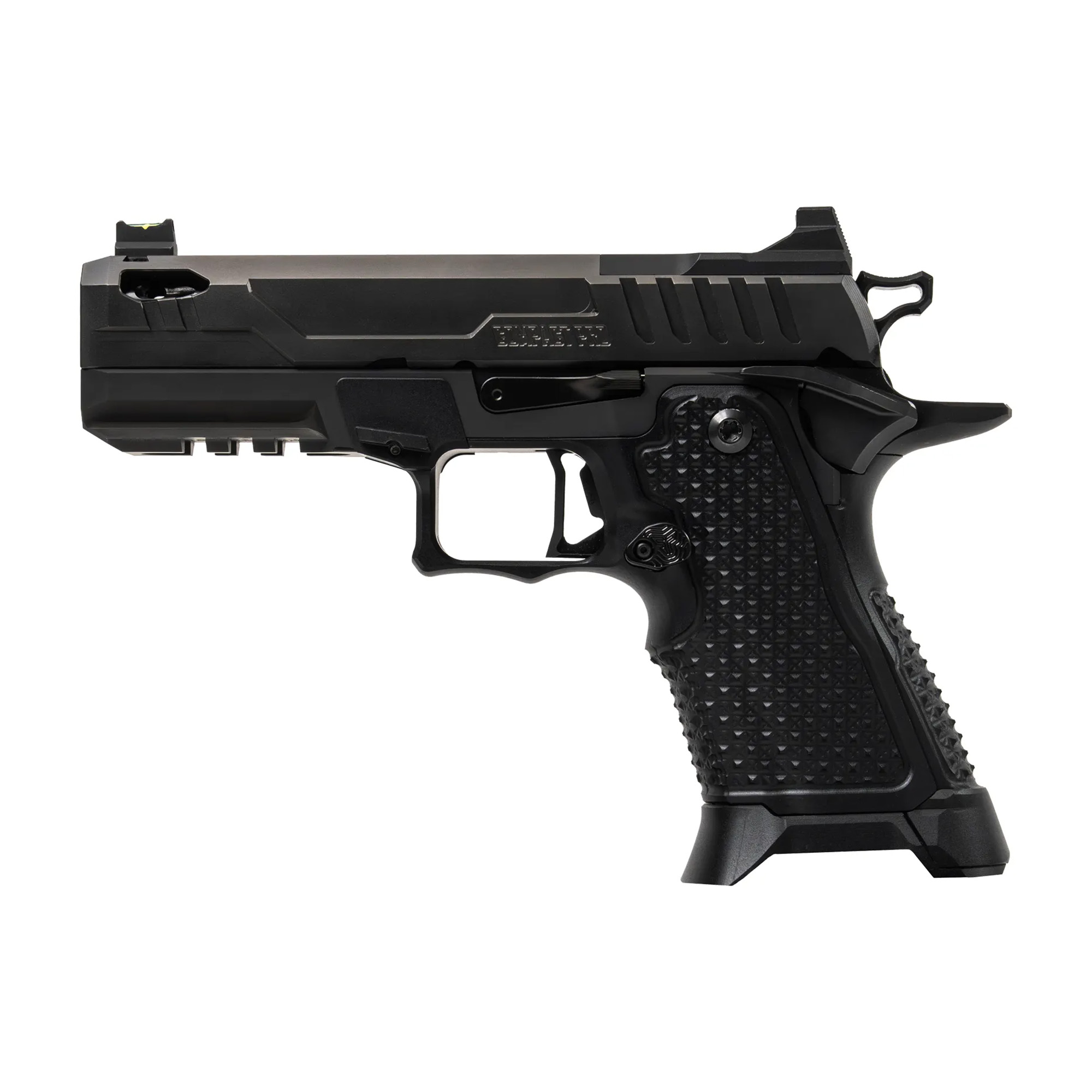 Oa Defense 2311 Pro Elite Compact Frame 9mm Luger 21+1 4.25" DLC Black Steel Optic Ready/Serrated Slide, Black Aluminum Frame w/Picatinny Rail, Black Aluminum Grip, Ambidextrous