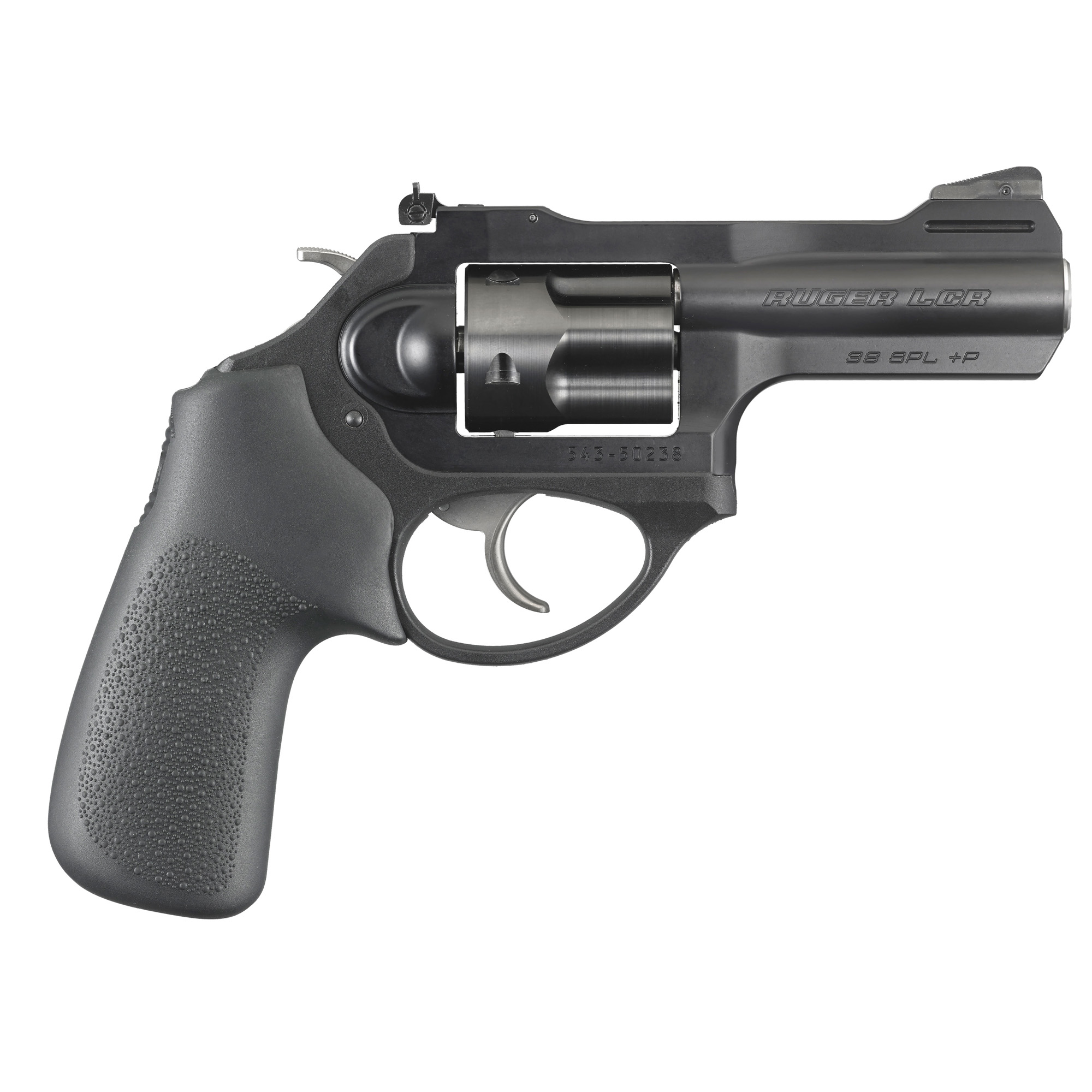 Ruger LCRx Lightweight Compact Revolver, 38 Special +P, 3-Inch Matte Black Barrel, 5-Round PVD Finished Cylinder, Hogue Tamer Monogrip, 7000-Series Aluminum Frame