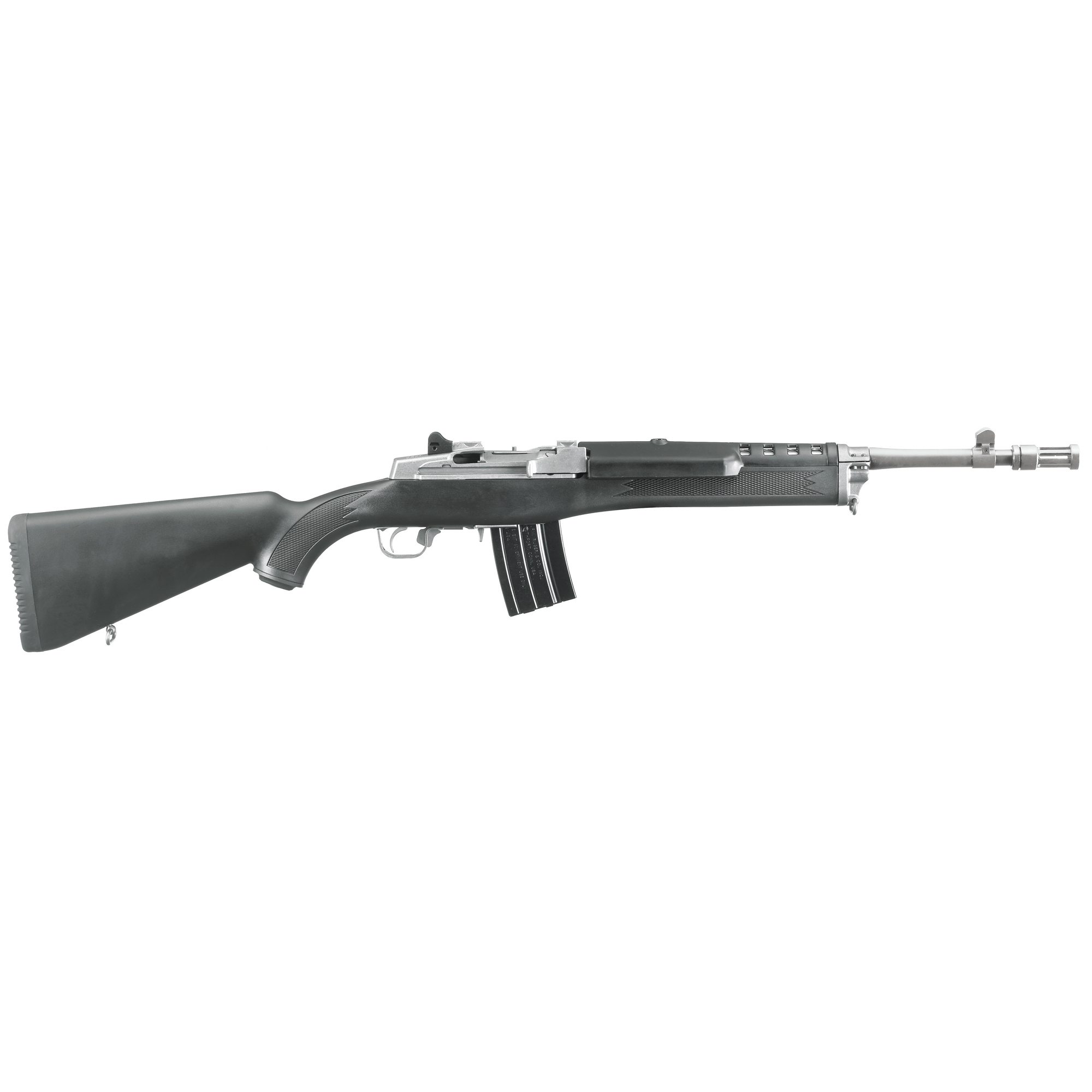 Ruger 5819 Mini-14 Tactical Rifle, 223 Rem/5.56 NATO, 16.12" Barrel, 20-Round, Black Synthetic Stock, Matte Stainless Steel Finish