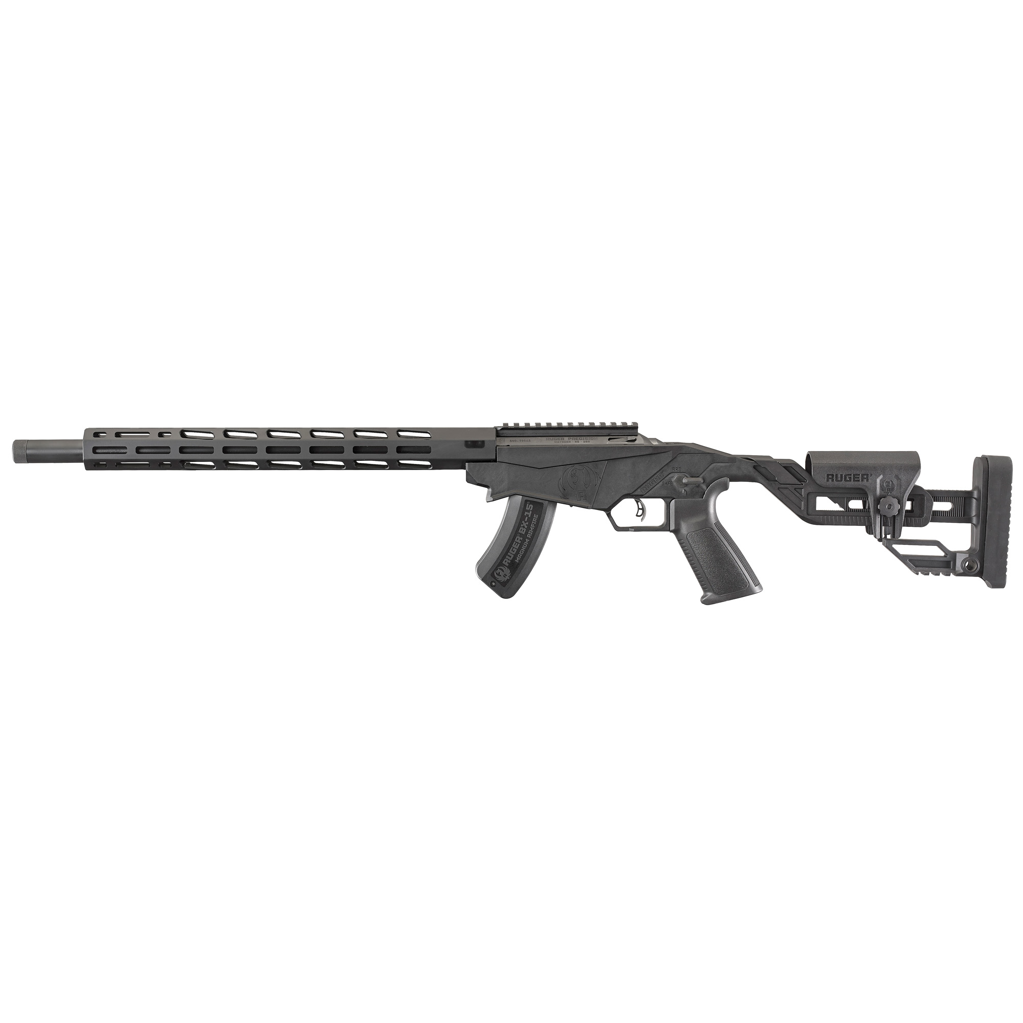 Ruger Precision Rimfire 22 WMR 18 in Threaded Barrel Adjustable Stock 15 Ro - Ruger - 22WMR