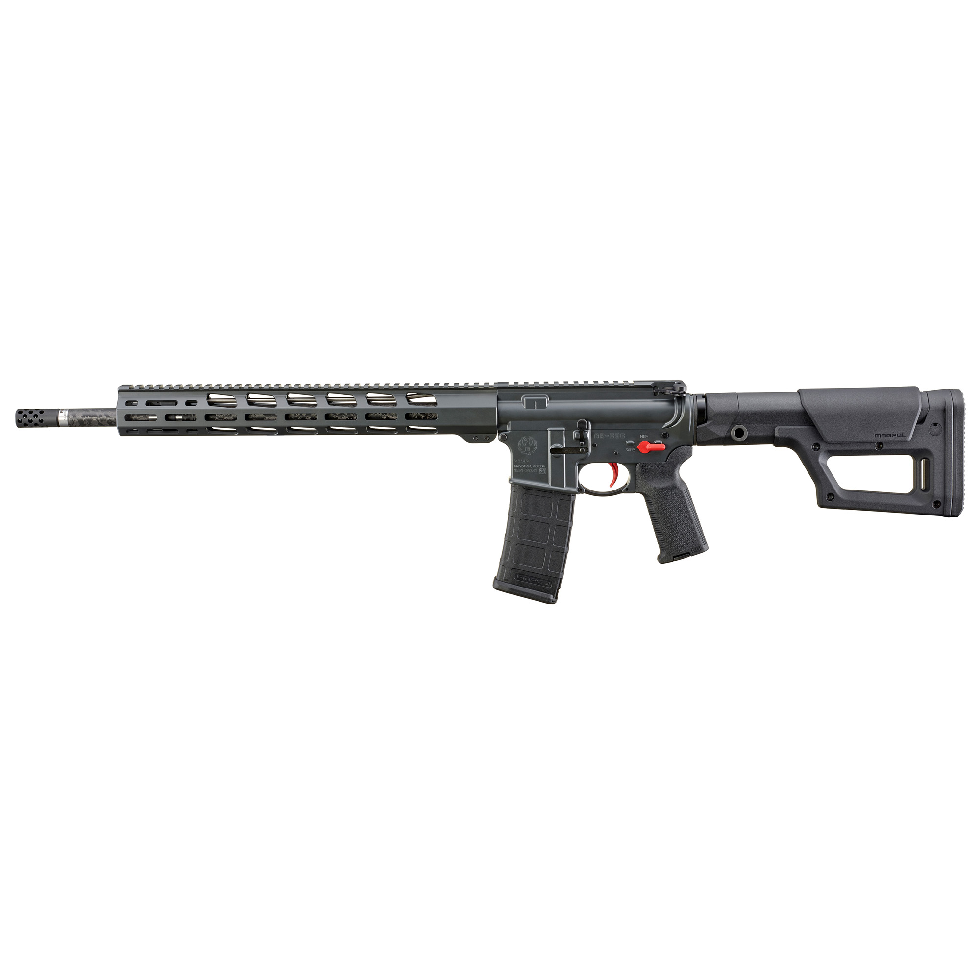 Ruger AR-556 MPR .223 Wylde Rifle, 18" PROOF Research Carbon Fiber Barrel, Gray Cerakote, Magpul PRS Lite Stock, 30+1 Capacity