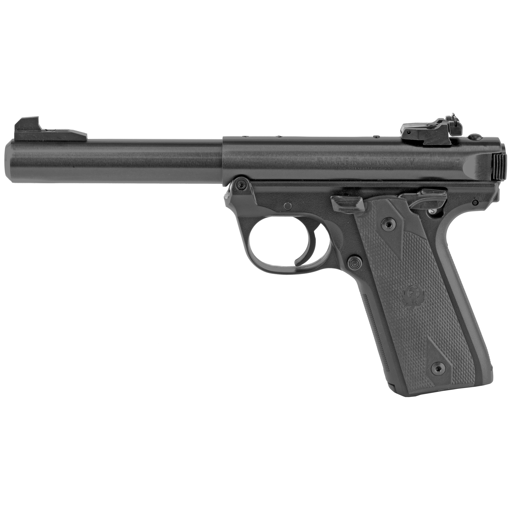 Ruger Mark IV 22/45 22 LR 5.50" Bull Barrel Blued Steel Synthetic Grips - Ruger - 22 LR