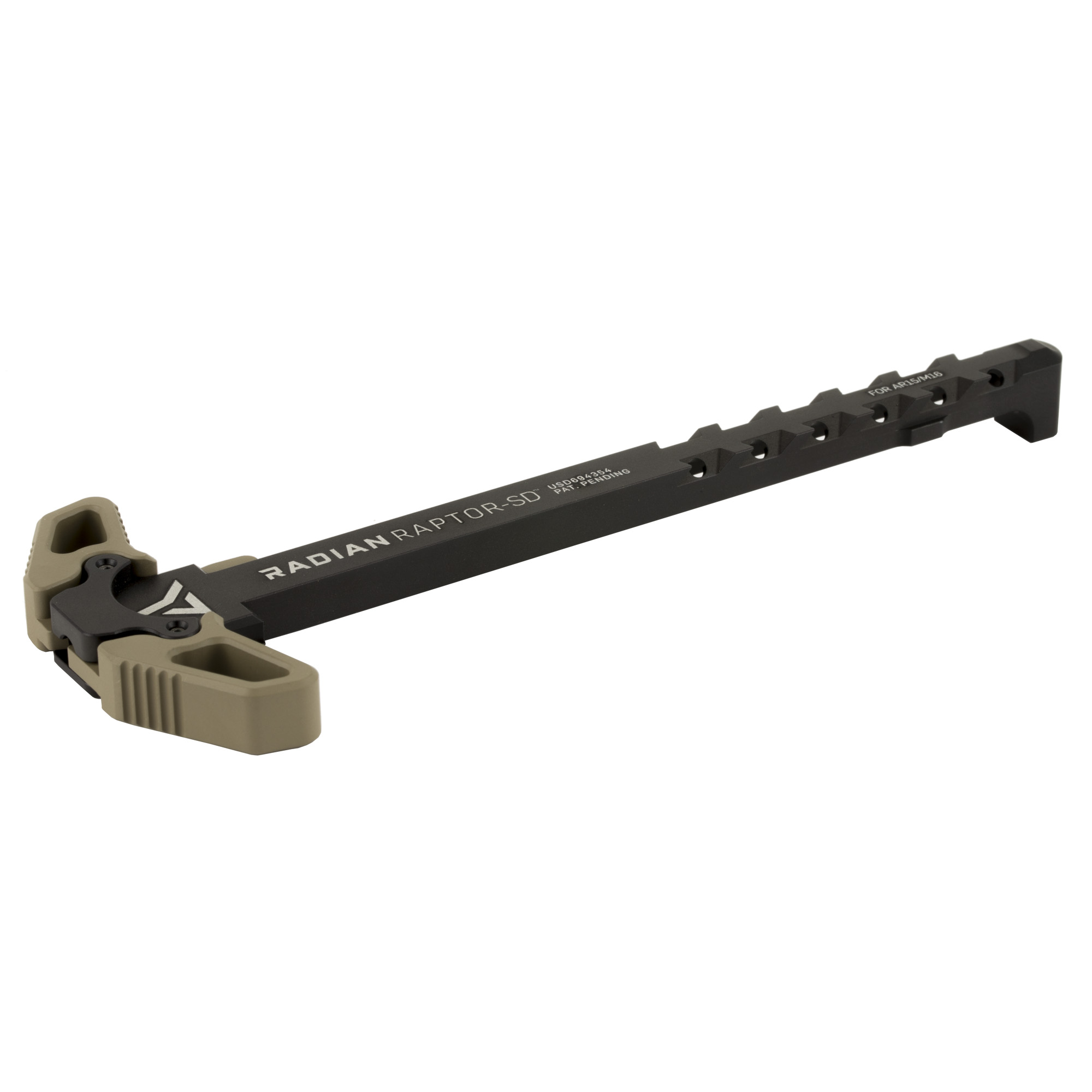 Radian Raptor-SD R0066 Ambi Charging Handle 5.56 FDE Ported Gas Relief