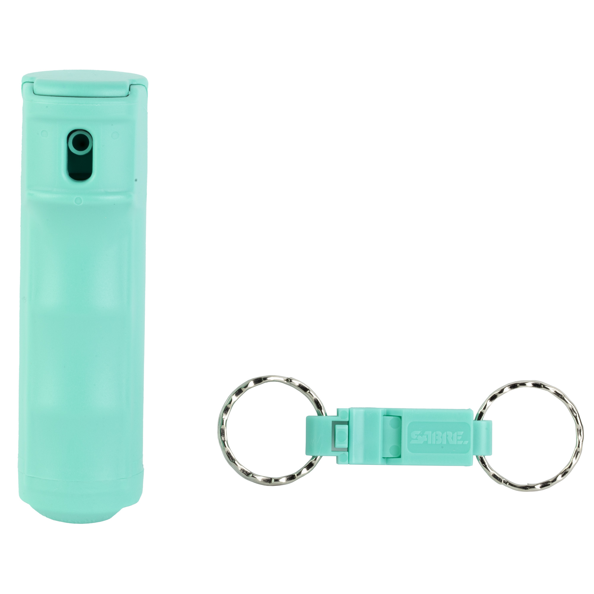 Sabre F15-MUSG-W2 Pepper Gel Spray Mint with Whistle Keychain - 25 Bursts, 12 ft. Range, UV Marking Dye, Flip Top Safety - Sabre