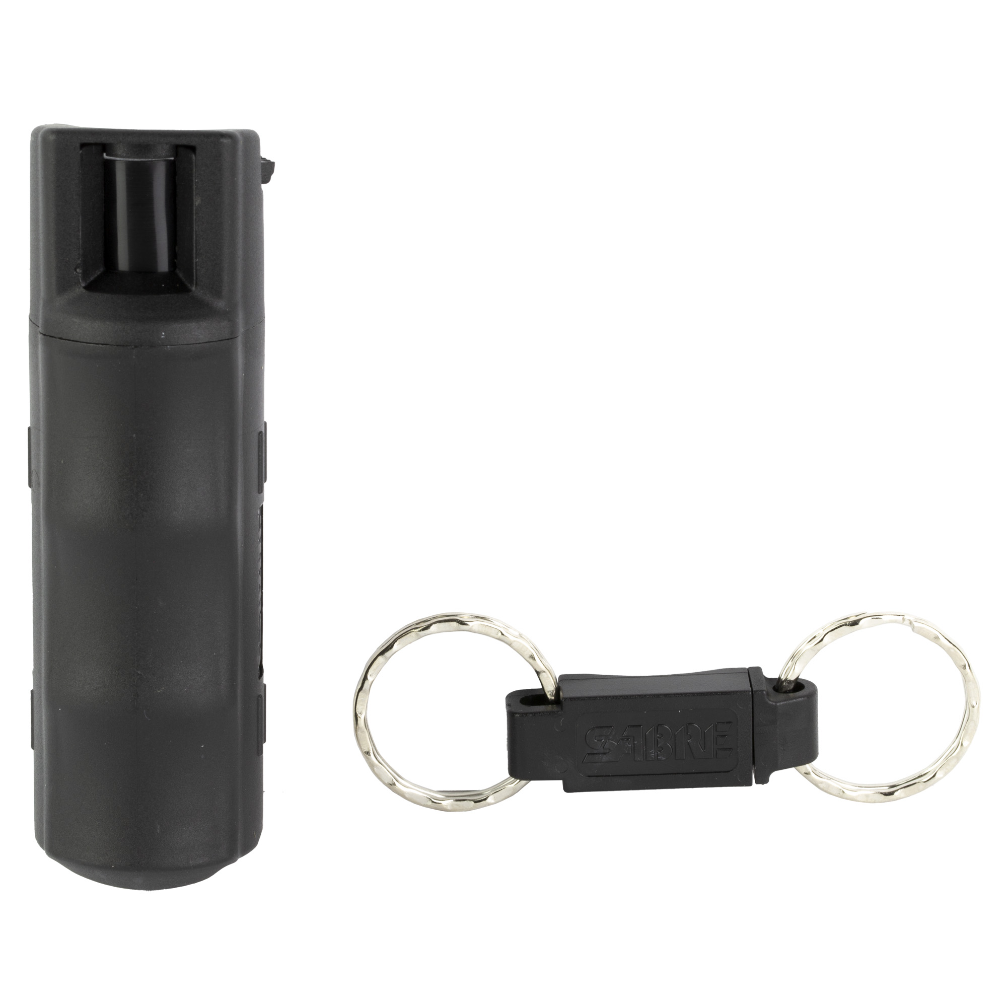 Security Equipment SABRE RED USA HARDCASE 0.54oz CLM BLACK Keyring Self Defense Spray - 10ft Range, 25 Shots - SABRE