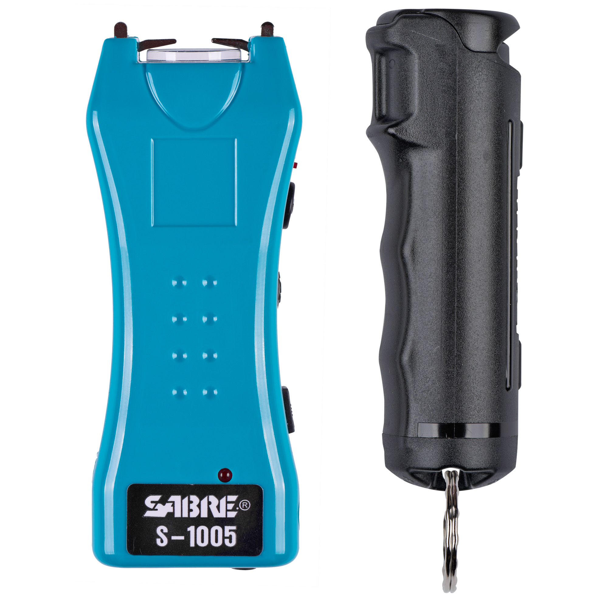 Sabre Stun Gun & Pepper Spray Kit Turqouise w/ Flashlight S5TQ-F15BKOC