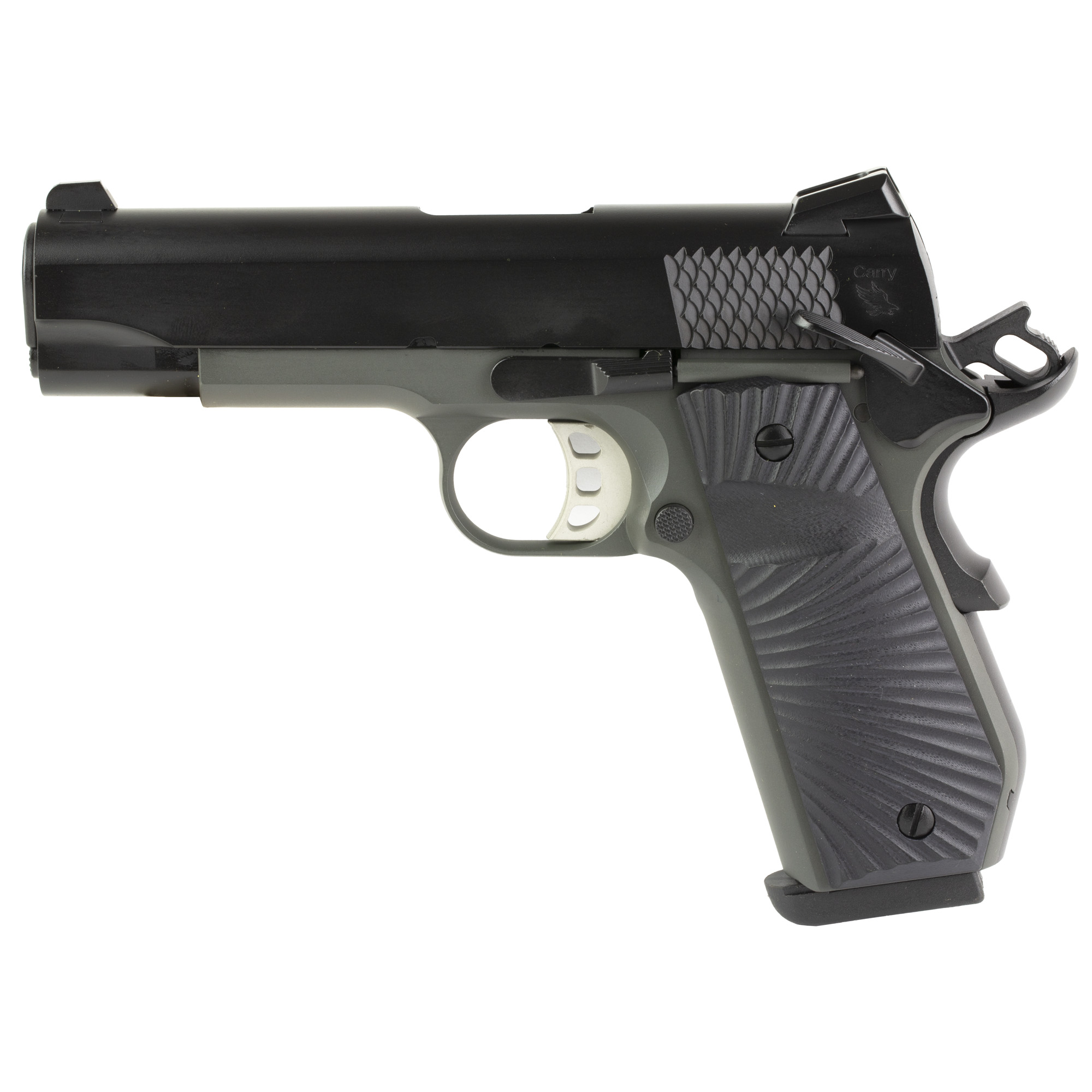 Tisas 1911 Stingray Carry 9mm 4.25in Black Cerakote 10rd G10 Grips