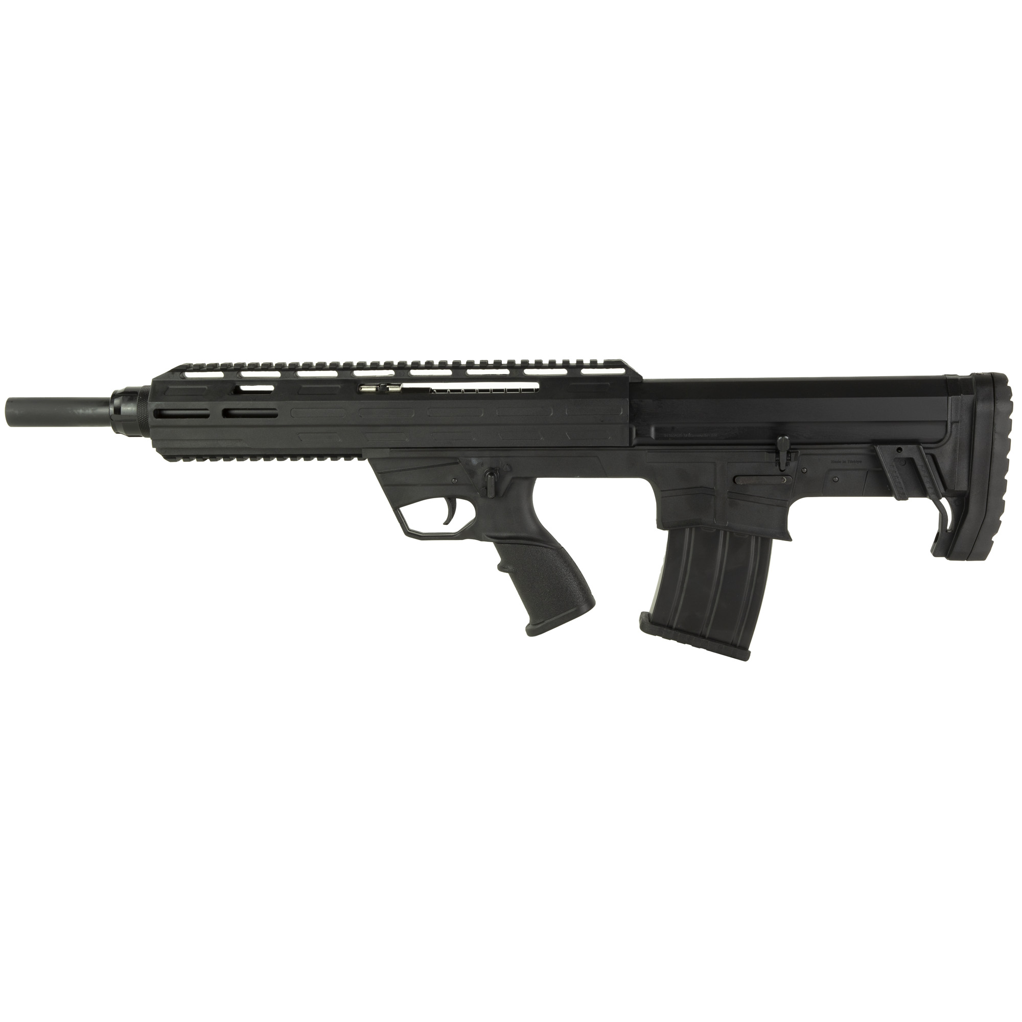 Tokarev TBP 12 Gauge Semi-Auto Shotgun: 18.5" Barrel, Black Finish, 5-Round Capacity, Bullpup Style, Iron Sights, Choke Kit Included