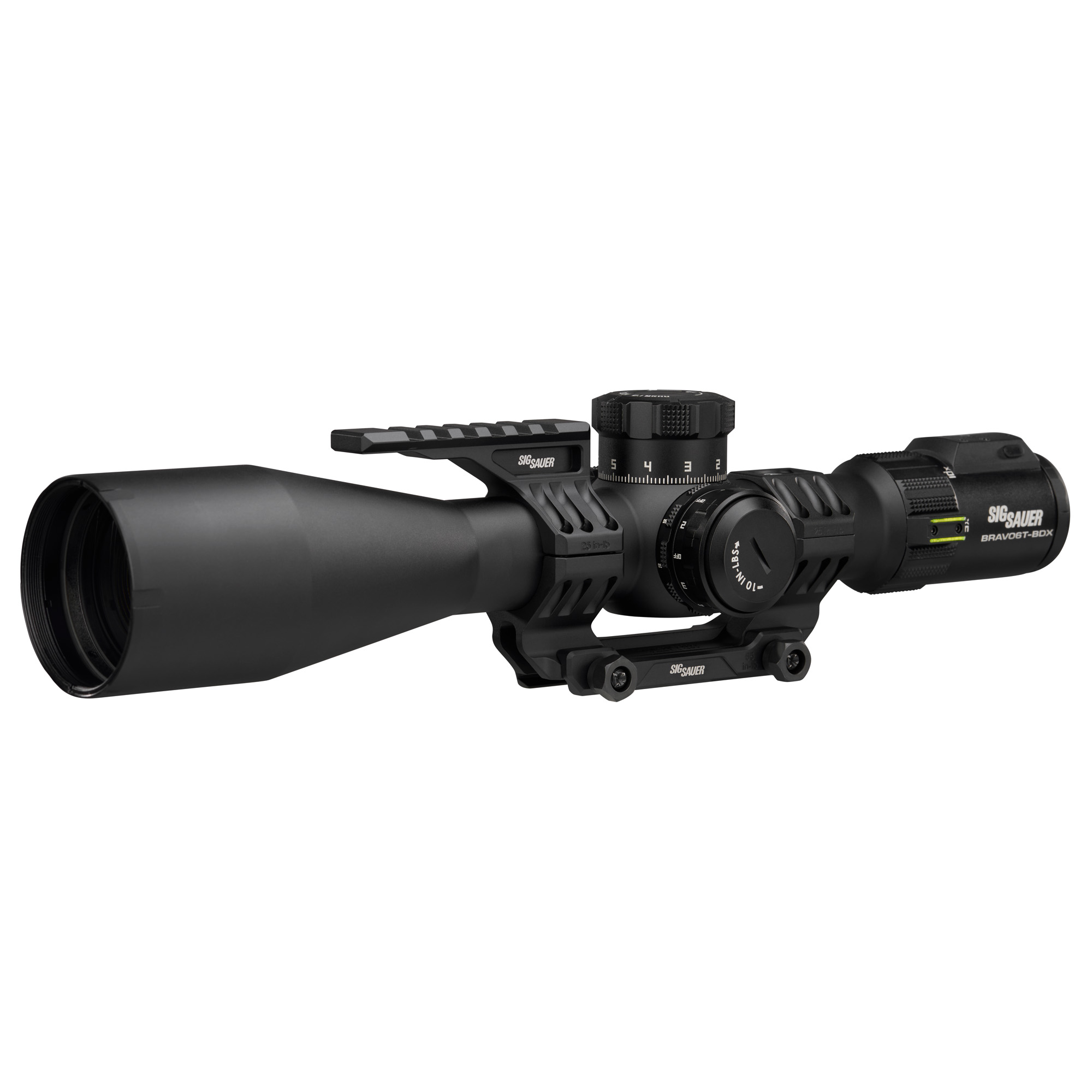 Sig Sauer Bravo6T-BDX Rifle Scope 5-30x56mm 35mm FFP MRAD Milling 2.0 Illum Black