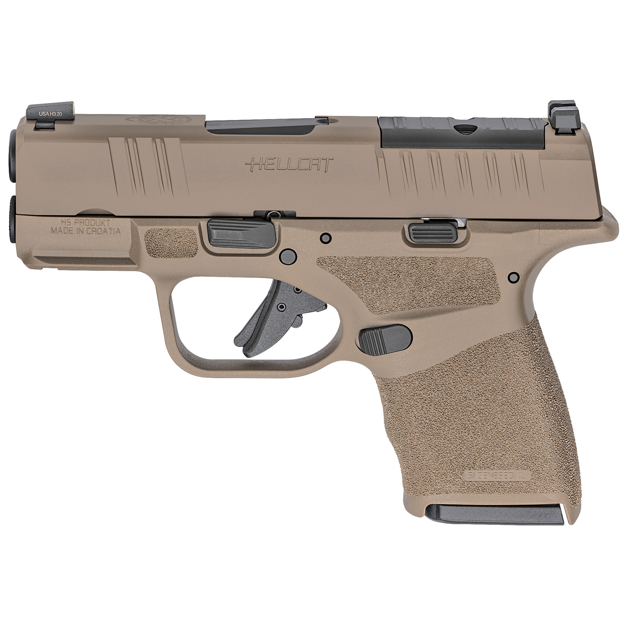 Springfield Armory Hellcat HC9319FOSP 9mm 3in Desert FDE 11+1, 13+1