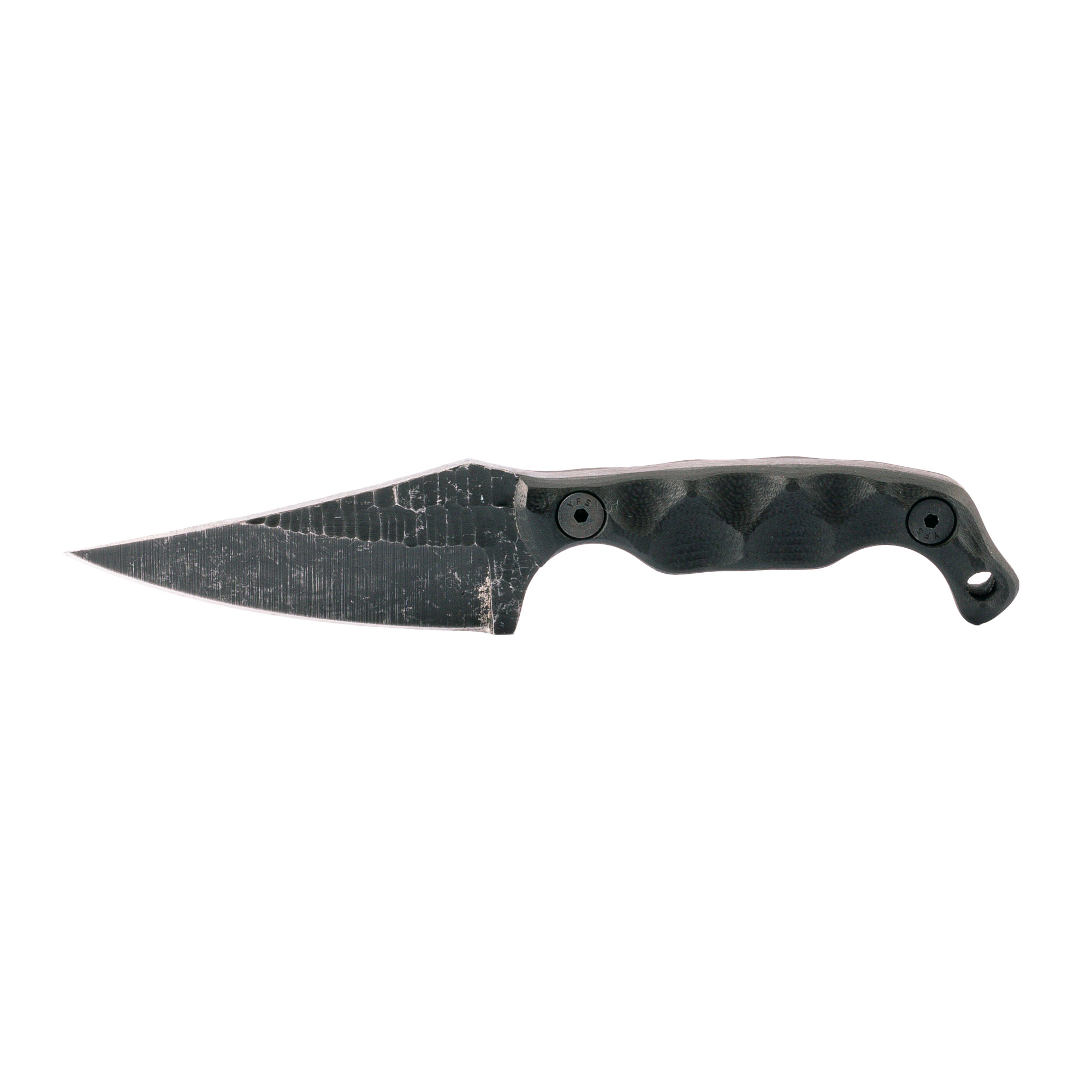 STROUP MINI1-B-G10 Fixed Blade Knife, 3" 1095 Steel, G10 Handle, Sheath