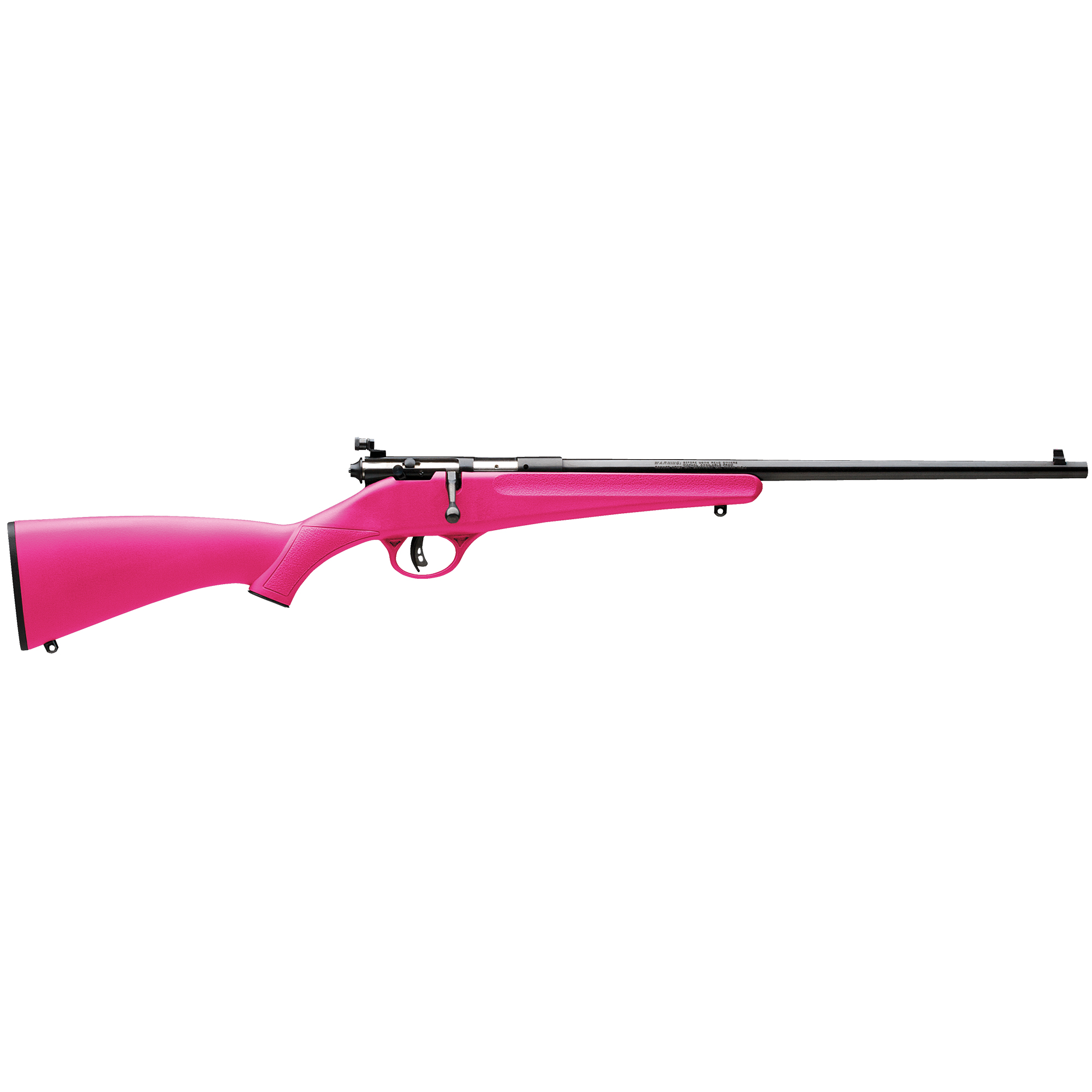Savage Arms 13780 Rascal 22 LR Bolt Action Rifle, 1rd Capacity, 16.10" Barrel, Satin Blued Finish, Pink Synthetic Stock, 1:16 Twist, 31.5" Overall Length, 2.66 lb Weight