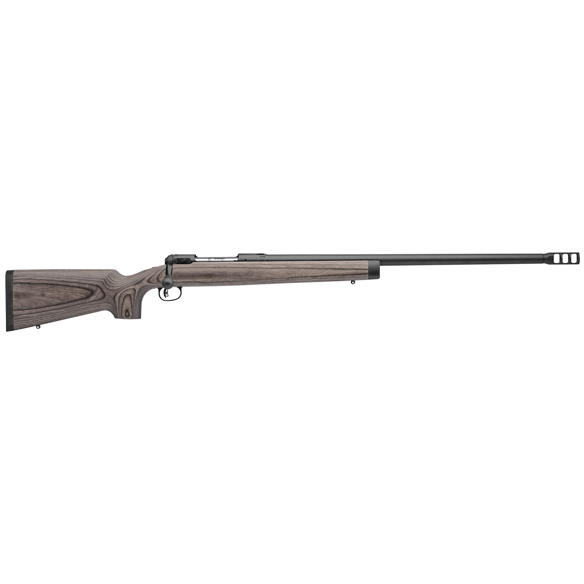 Savage Arms 22448 112 Magnum Target 338 Lapua Mag Caliber 1rd Capacity 26" Barrel Matte Black Metal Finish Gray Laminate Stock Right Hand Full Size - SAVAGE ARMS - 338 Lapua