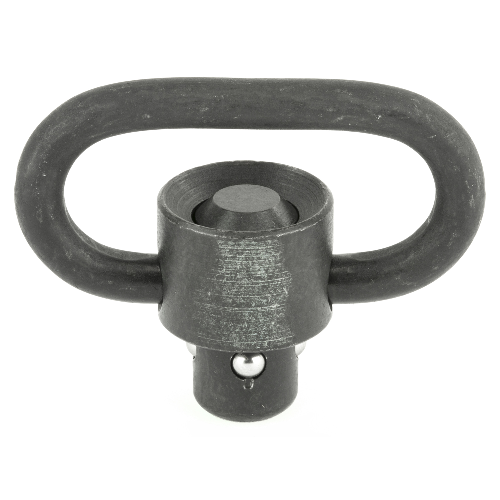 Troy Ind SMOUSSQ00BT00 SSQD Swivel 1" Push Button Black Stainless Steel