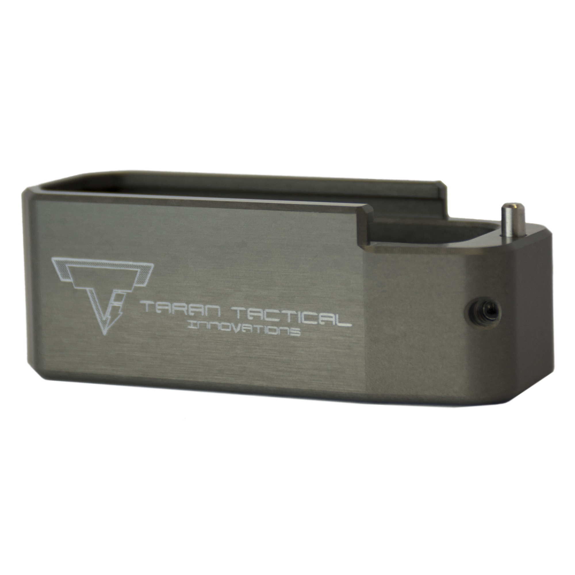 Taran Tactical Innovation PMAG Base Pad for AR15 +5 Titanium Gray - Taran Tactical Innovation
