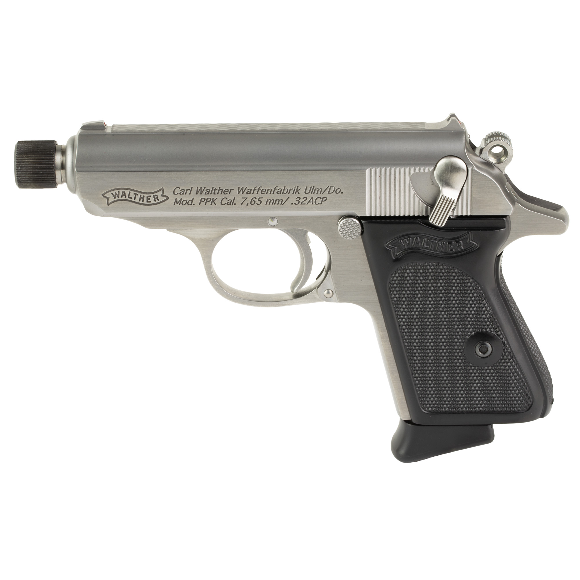 Walther 4796060 PPK SD .32ACP Stainless Steel Threaded Barrel - Walther - 32 ACP
