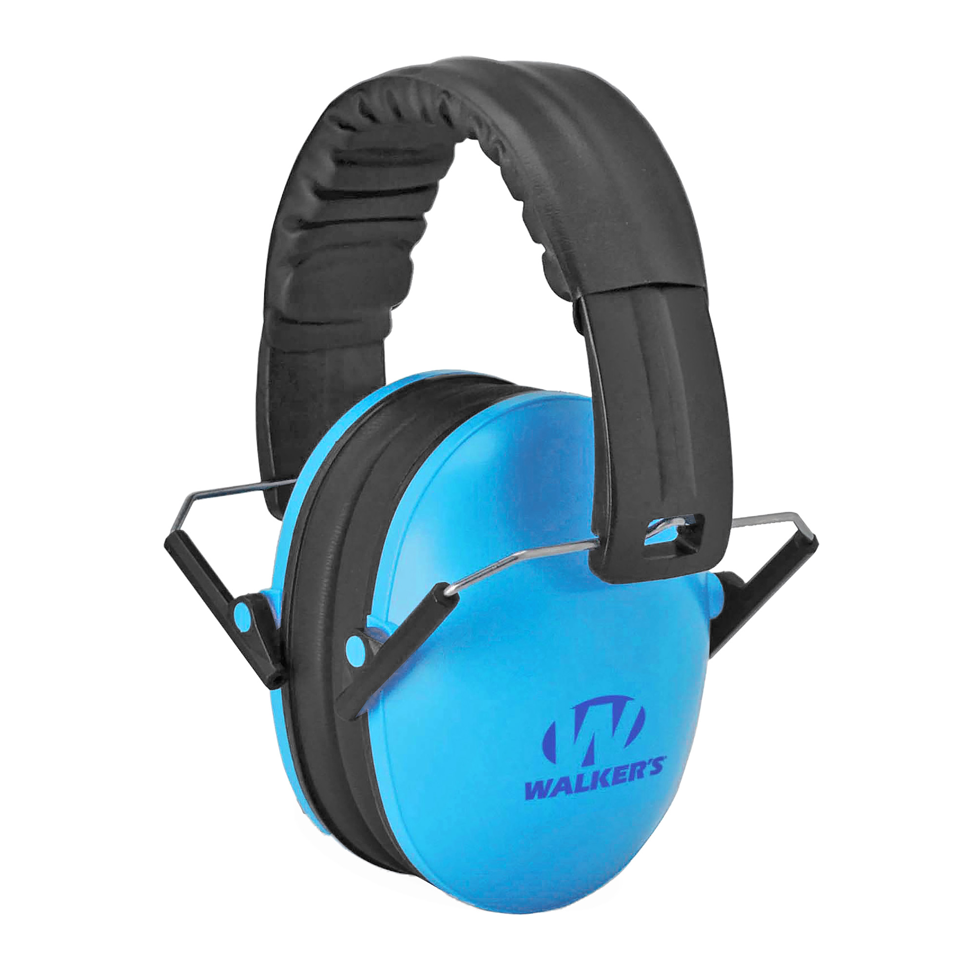 Walkers Youth Folding Passive Muff Blue Hearing Protection - Walker's - BLUE/BLACK