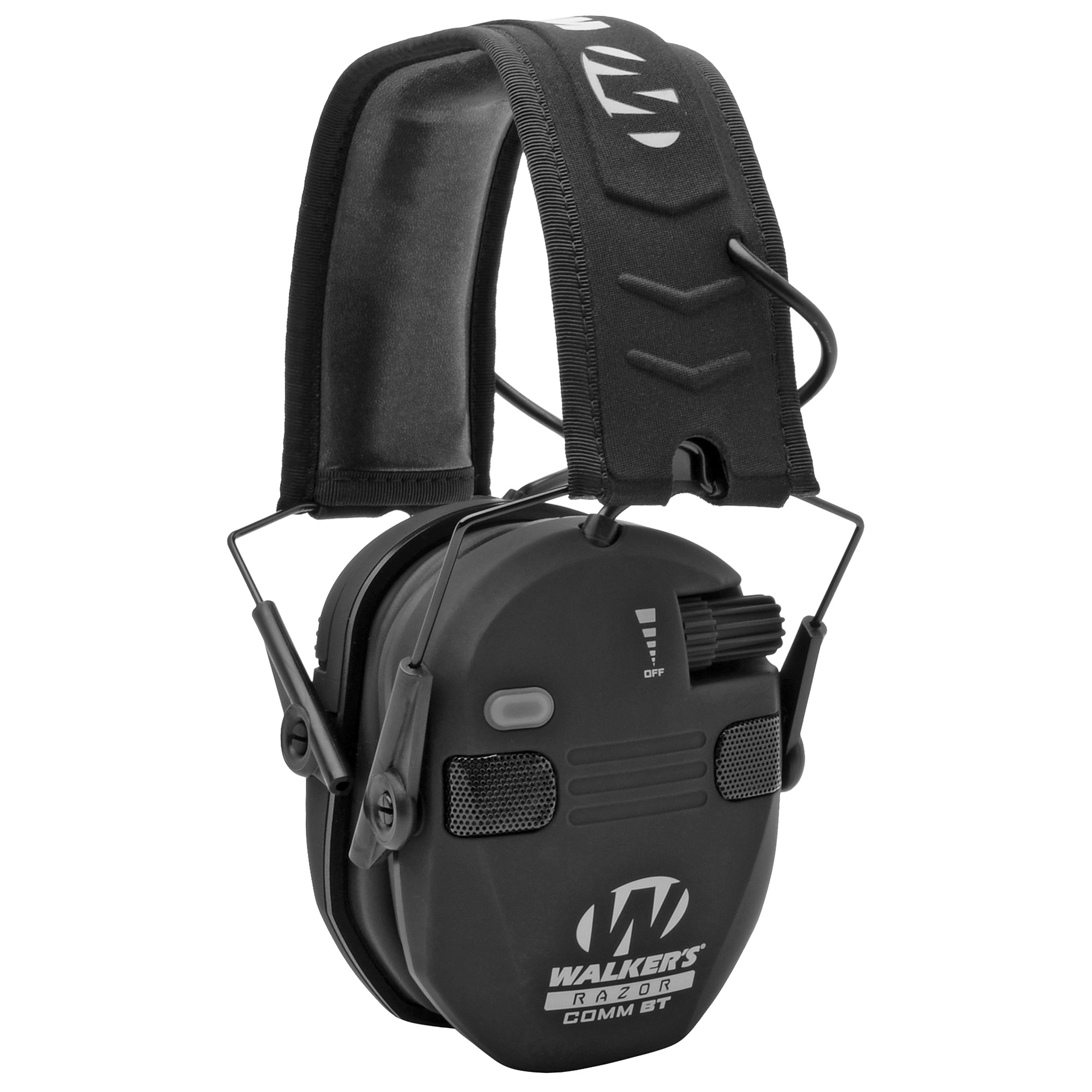 WALKERS GAME EAR Razor Slim 23dB Black Electronic Quad Muff (GWPRSEQMBT) - Walker's - BLACK