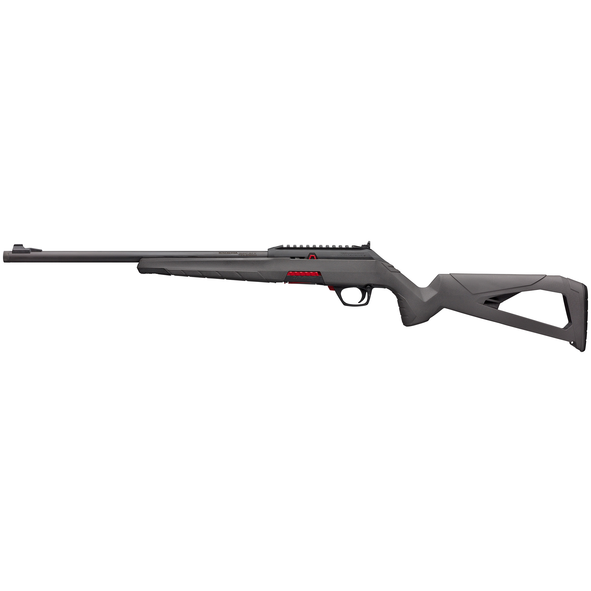 Winchester Wildcat 22 SR .22 Long Rifle Semi Auto Rifle 16.5" Threaded Barrel 10 Rounds Post Front Sight Gray Composite Stock Blued Finish