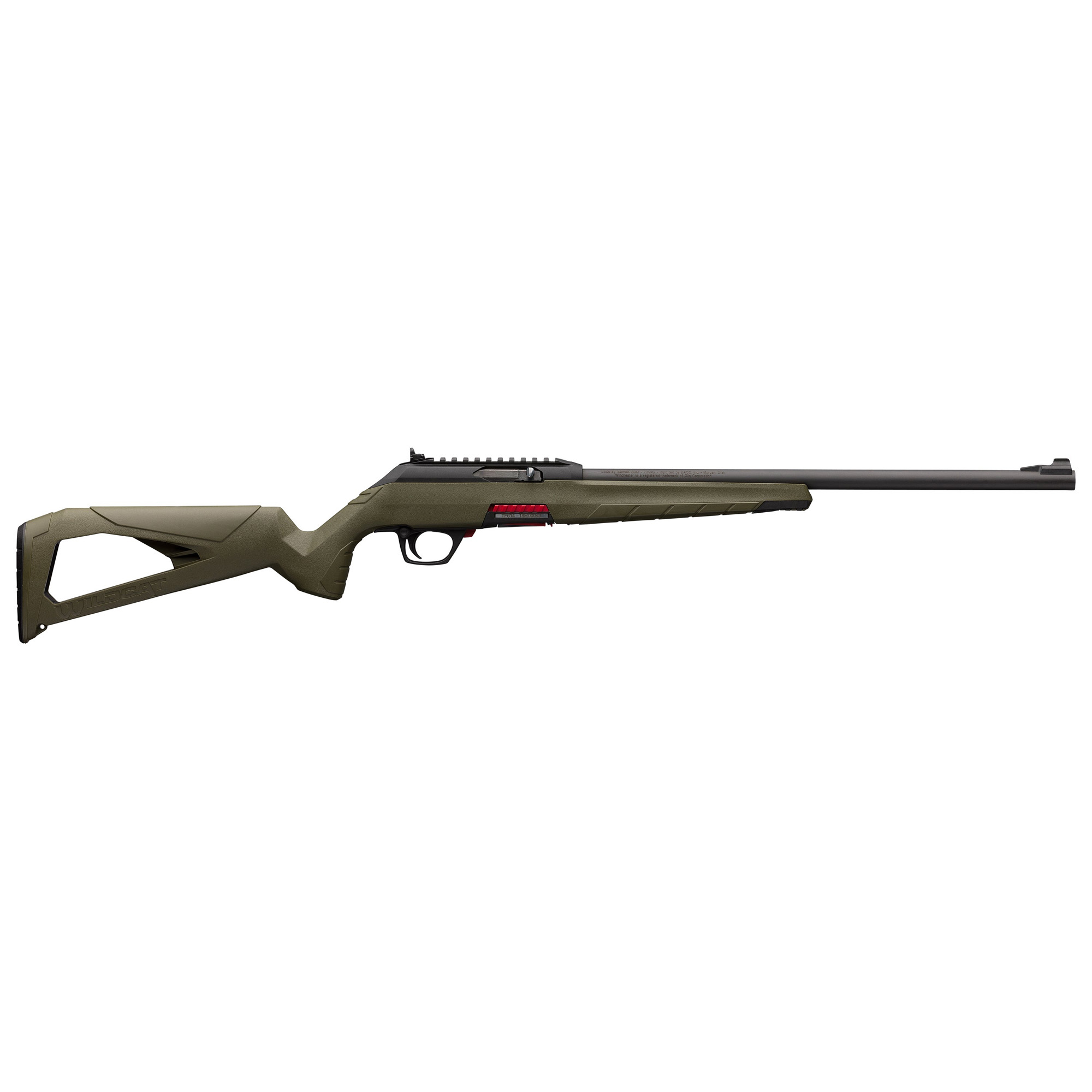 Winchester Wildcat 22 LR 10 Round 18 in Matte Black Polymer Receiver OD Gre - Winchester - 22 LR