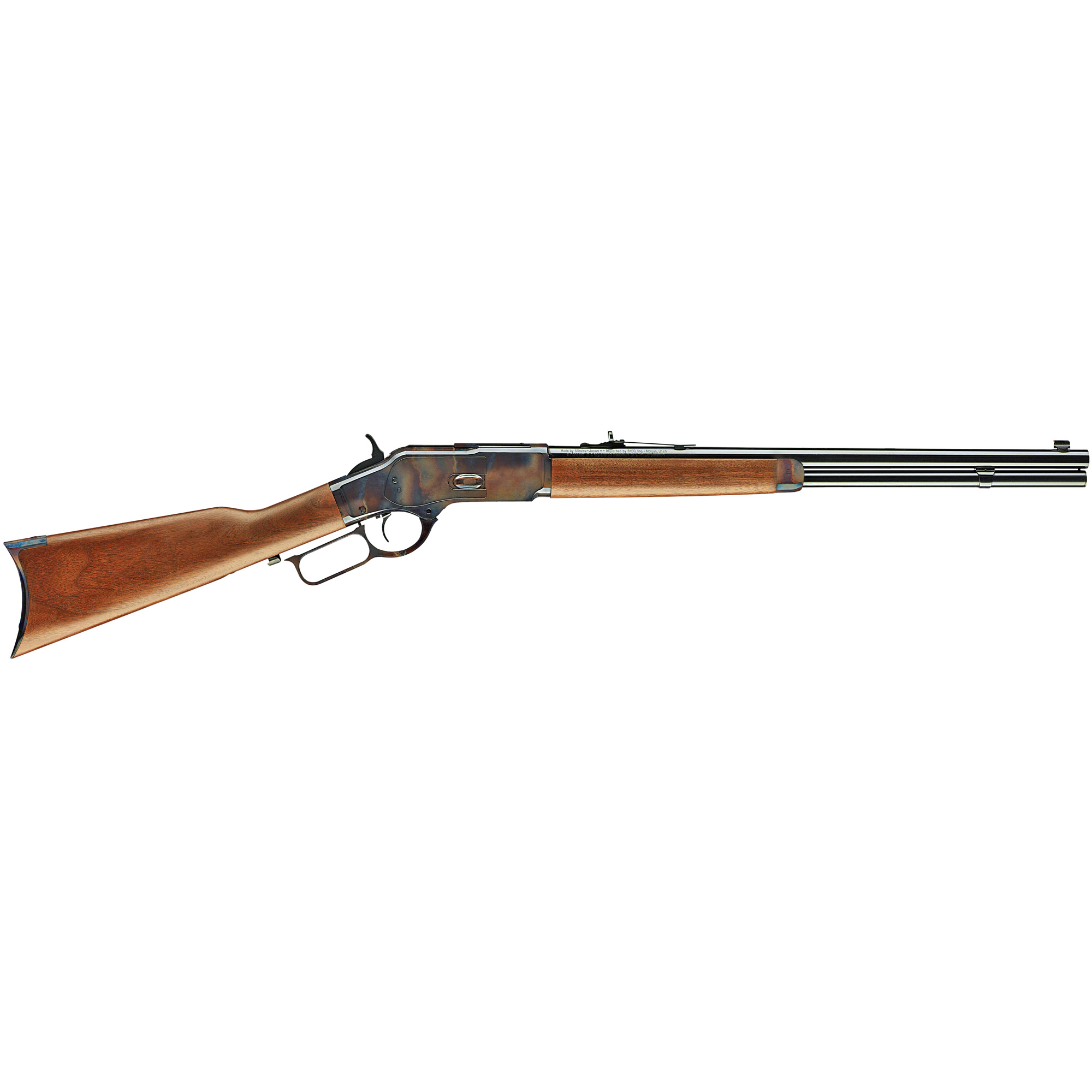 Winchester Guns 534228137 Model 1873 Sporter 38 Special, 357 Mag 13+1 Cap 24" Octagon Barrel Color Case Hardened Rec Satin Oiled Walnut Fixed Pistol Grip Stock Right Hand (Full Size)