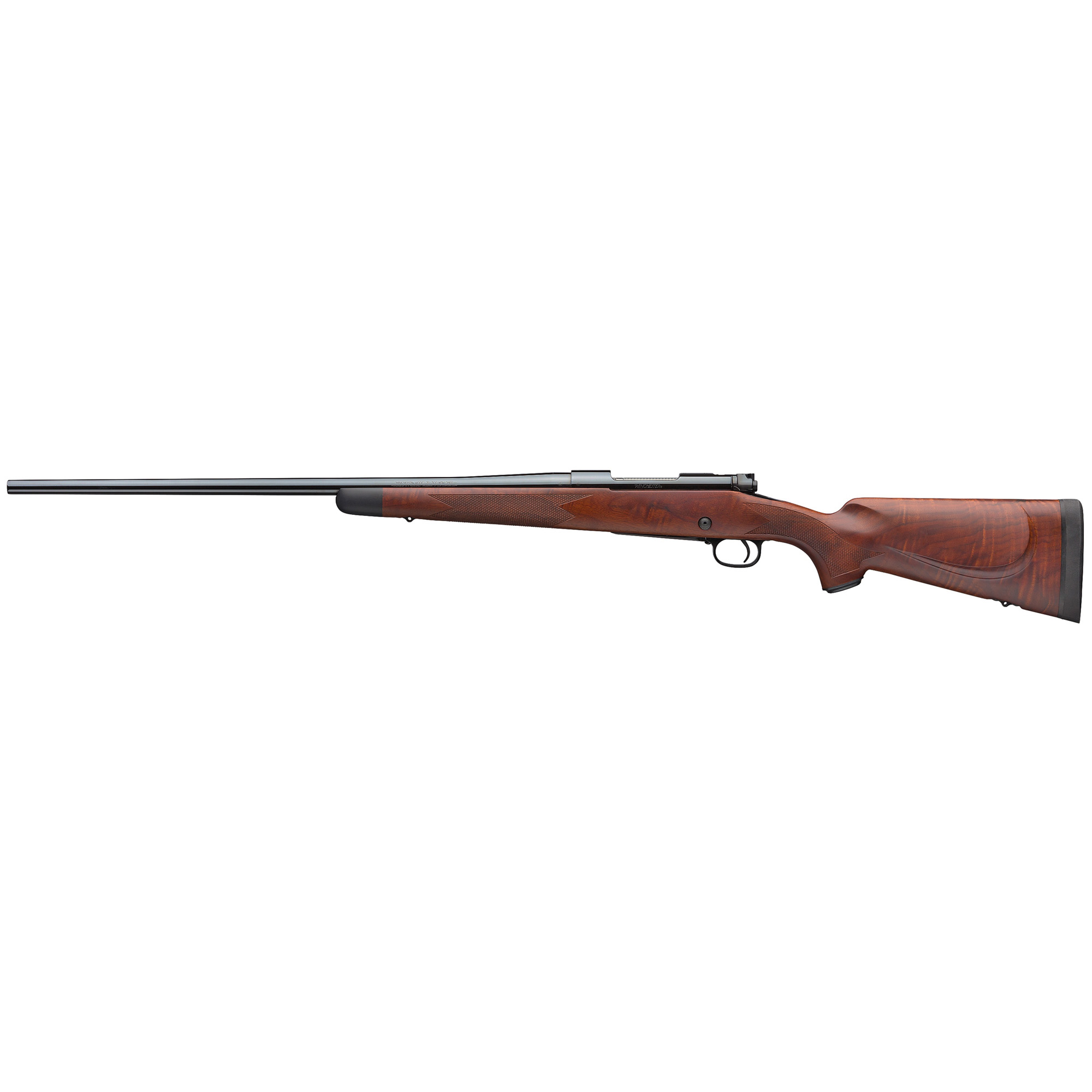 Winchester Repeating Arms Model 70 Super Grade 6.5 Creedmoor Caliber with 4+1 Capacity, 22" Barrel, High Polished Blued Metal Finish & Satin Fancy Walnut Stock Right Hand (Full Size) - Winchester - 6.5 Creedmoor