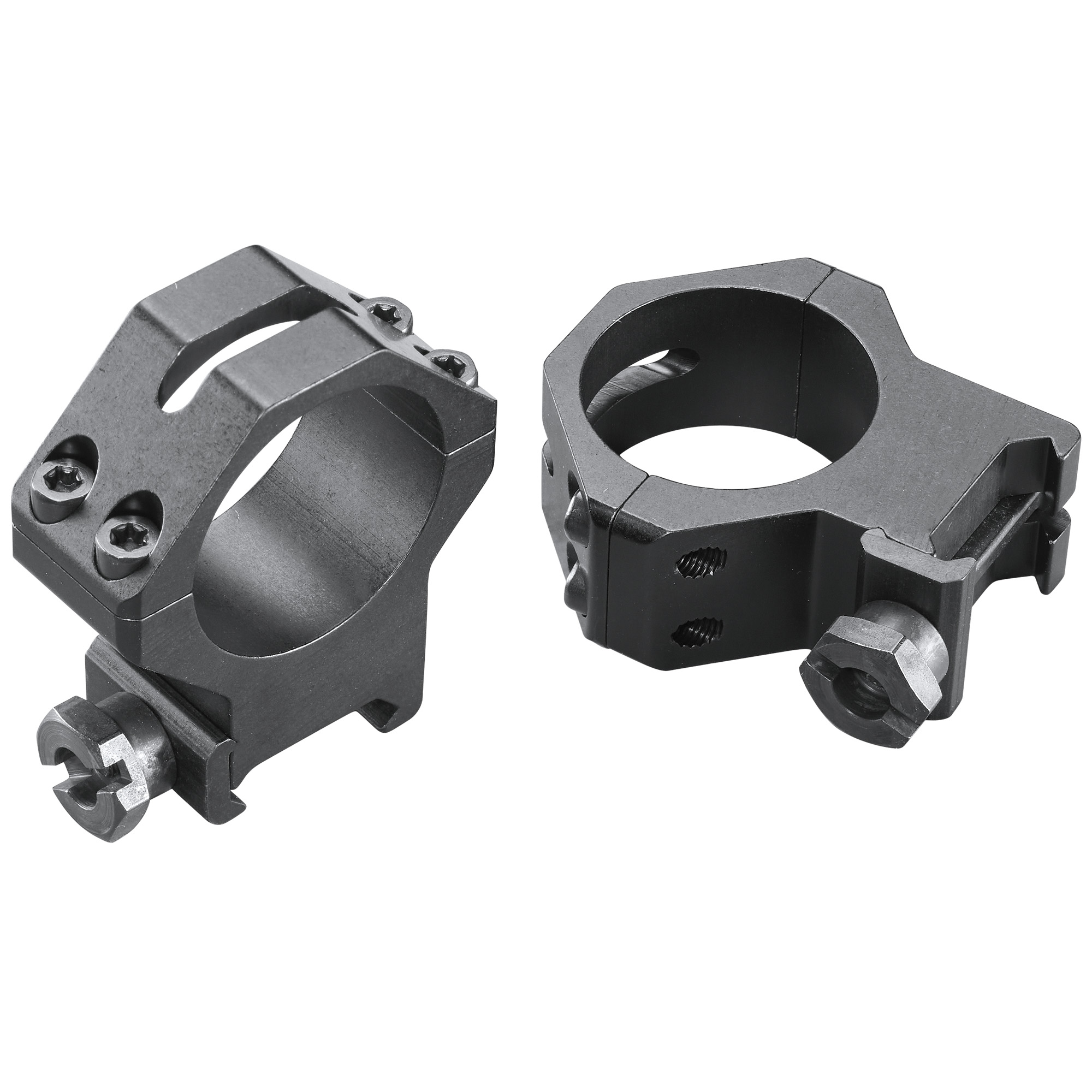 Weaver Mounts 48366 Skeleton Rings Scope Ring Set Black Anodized Aluminum 30mm Tube High Four Hole - Weaver - 30MM